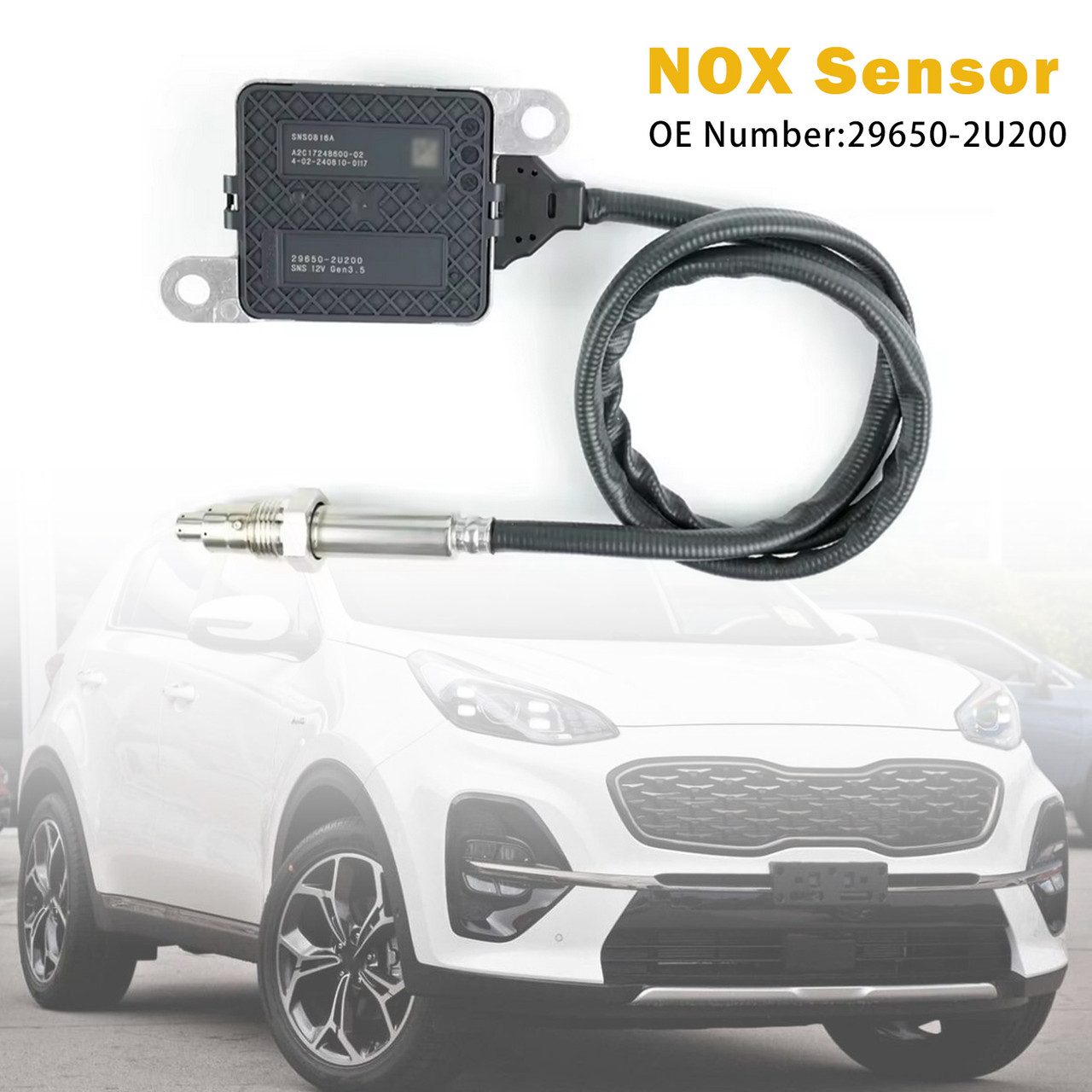 2018-ONWARDS Kia Sportage IV 1.6 CRDI Nitrogen Oxide Nox Sensor 29650-2U200 Generic