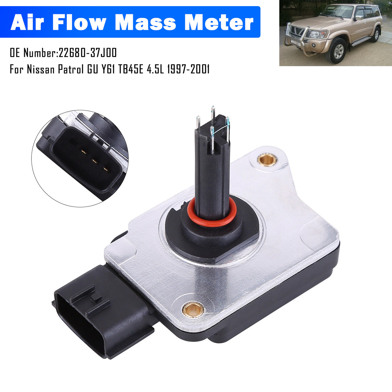 1997-2001 Nissan Patrol GU Y61 TB45E 4.5L Air Flow Mass Meter 22680-37J00 Generic
