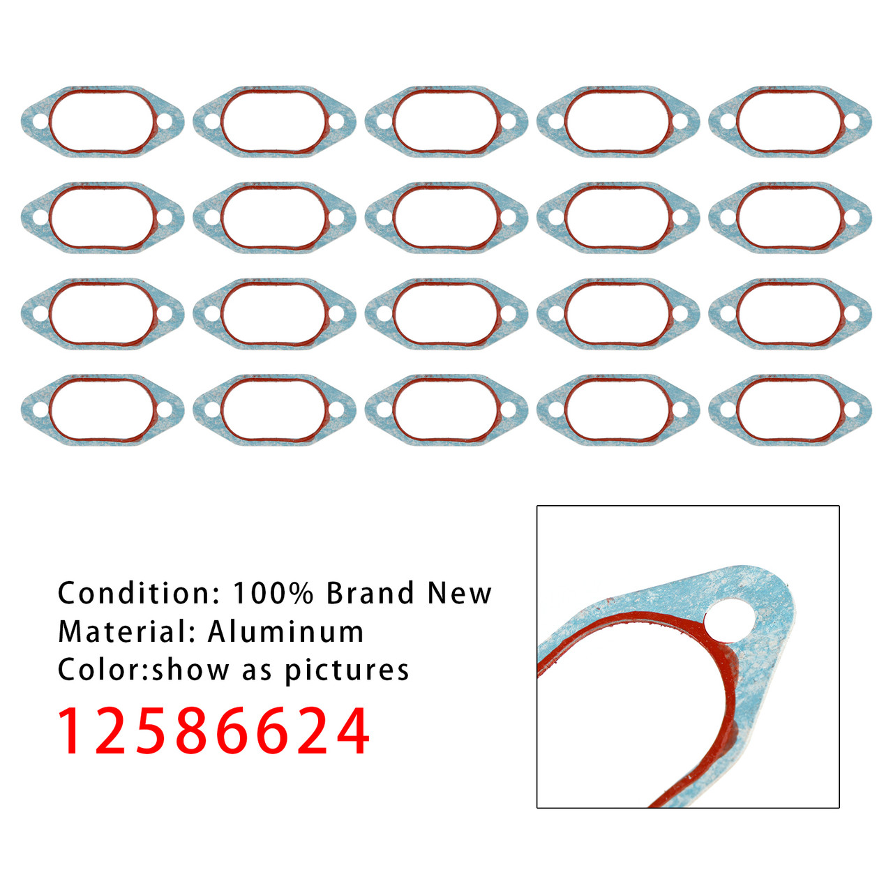 20PCS 12586624 Oil Pan Cover Gasket