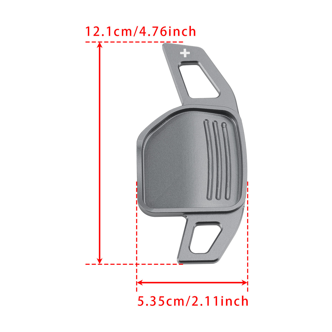 2008-2014 Audi A3 A4 A5 A6 TT Q5 Steering Wheel Paddle Shifter Aluminium Grey Generic