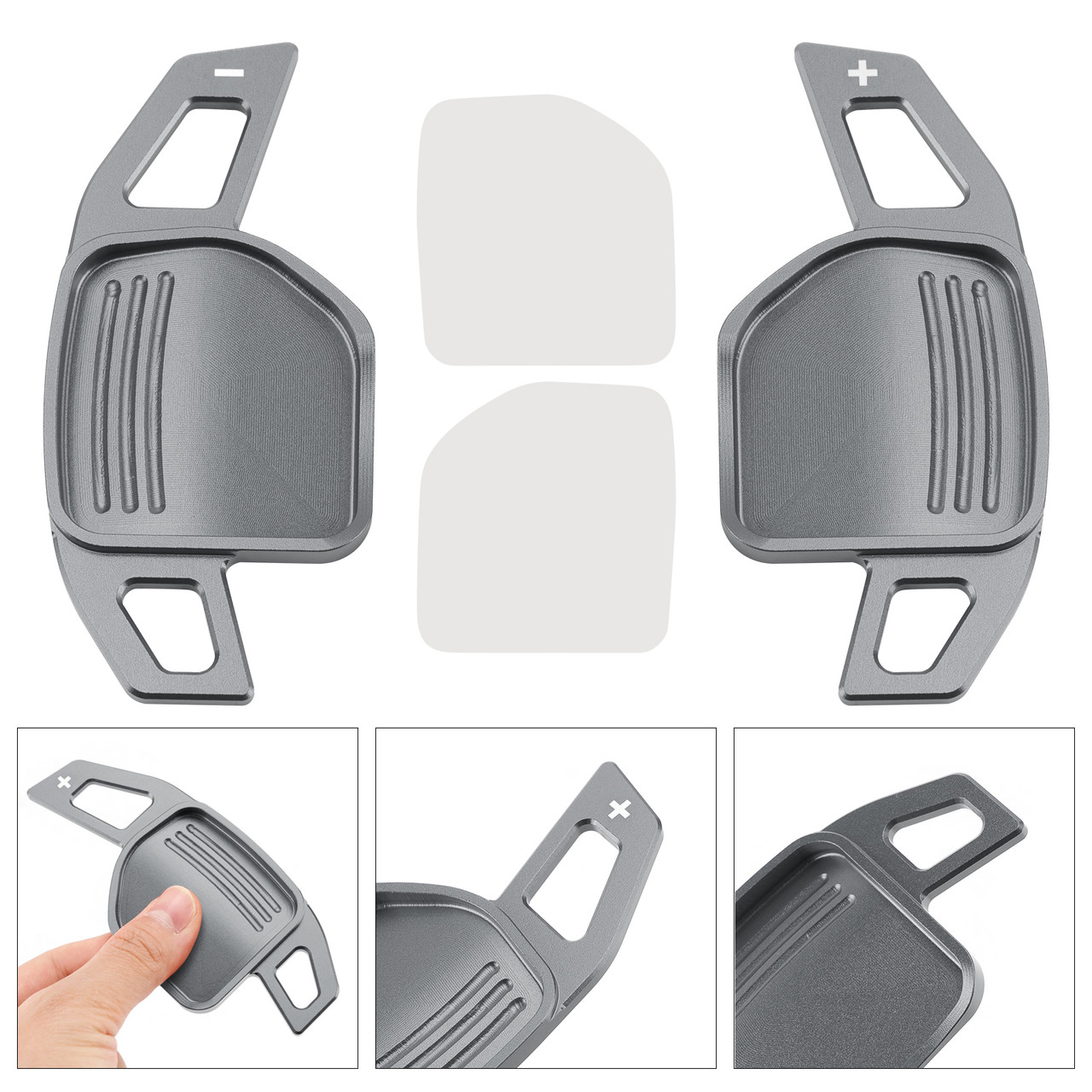 2006-2010 Audi S5 S6 S8 RS6 Q7 Steering Wheel Paddle Shifter Aluminium Grey Generic