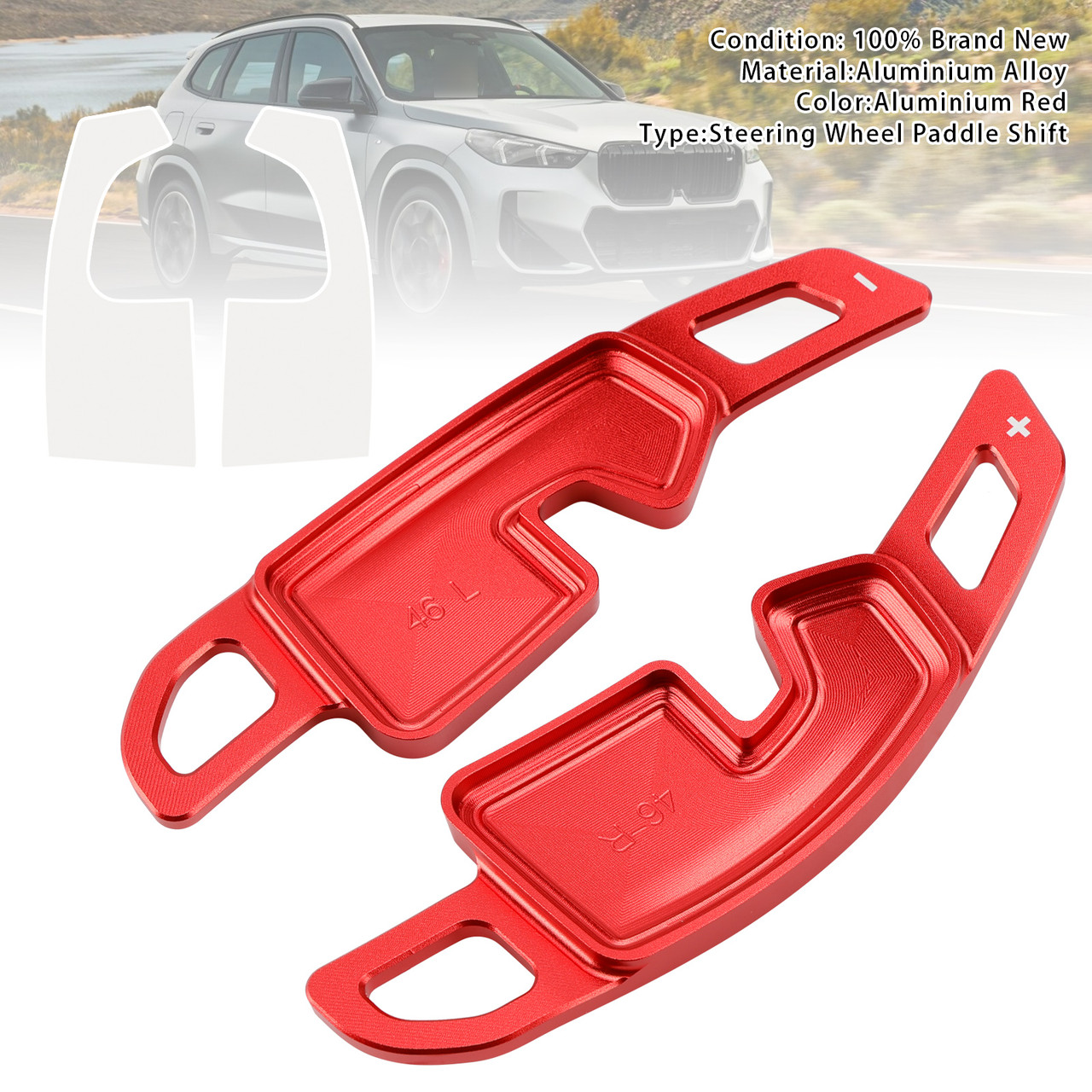 2023-up BMW X1 (U11/U12) Steering Wheel Paddle Shifter Red Generic