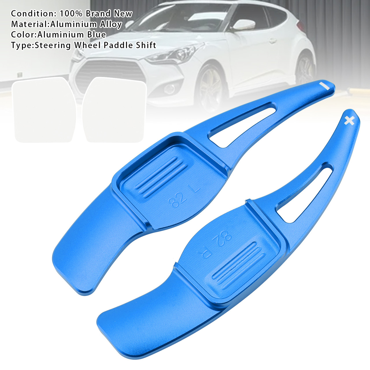 2012-2018 Hyundai 1st Gen Veloster Steering Wheel Paddle Shifter Blue Generic