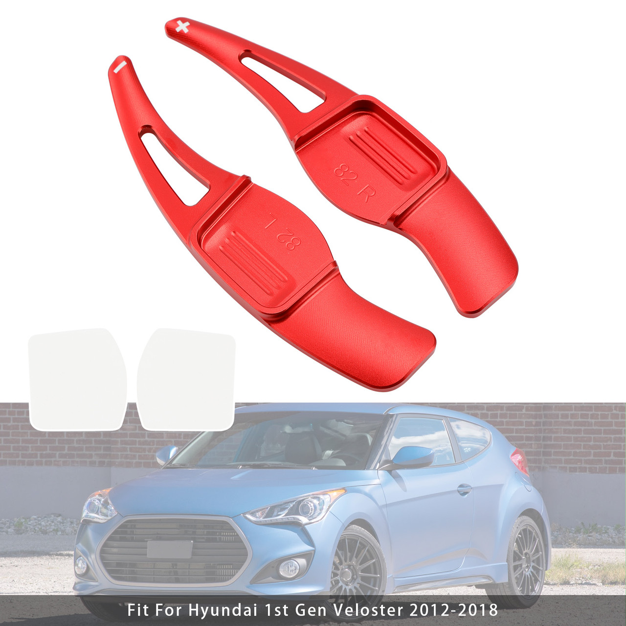 2012-2018 Hyundai 1st Gen Veloster Steering Wheel Paddle Shifter Red Generic