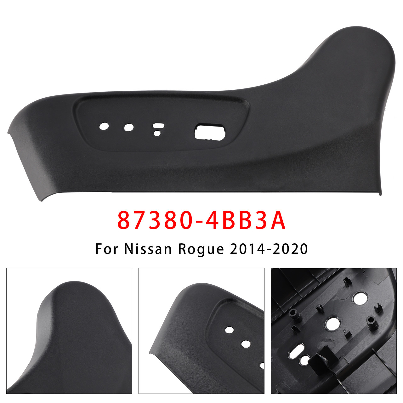 2014-2020 Nissan Rogue Front Driver Seat Trim Panel 87380-4BB3A Generic