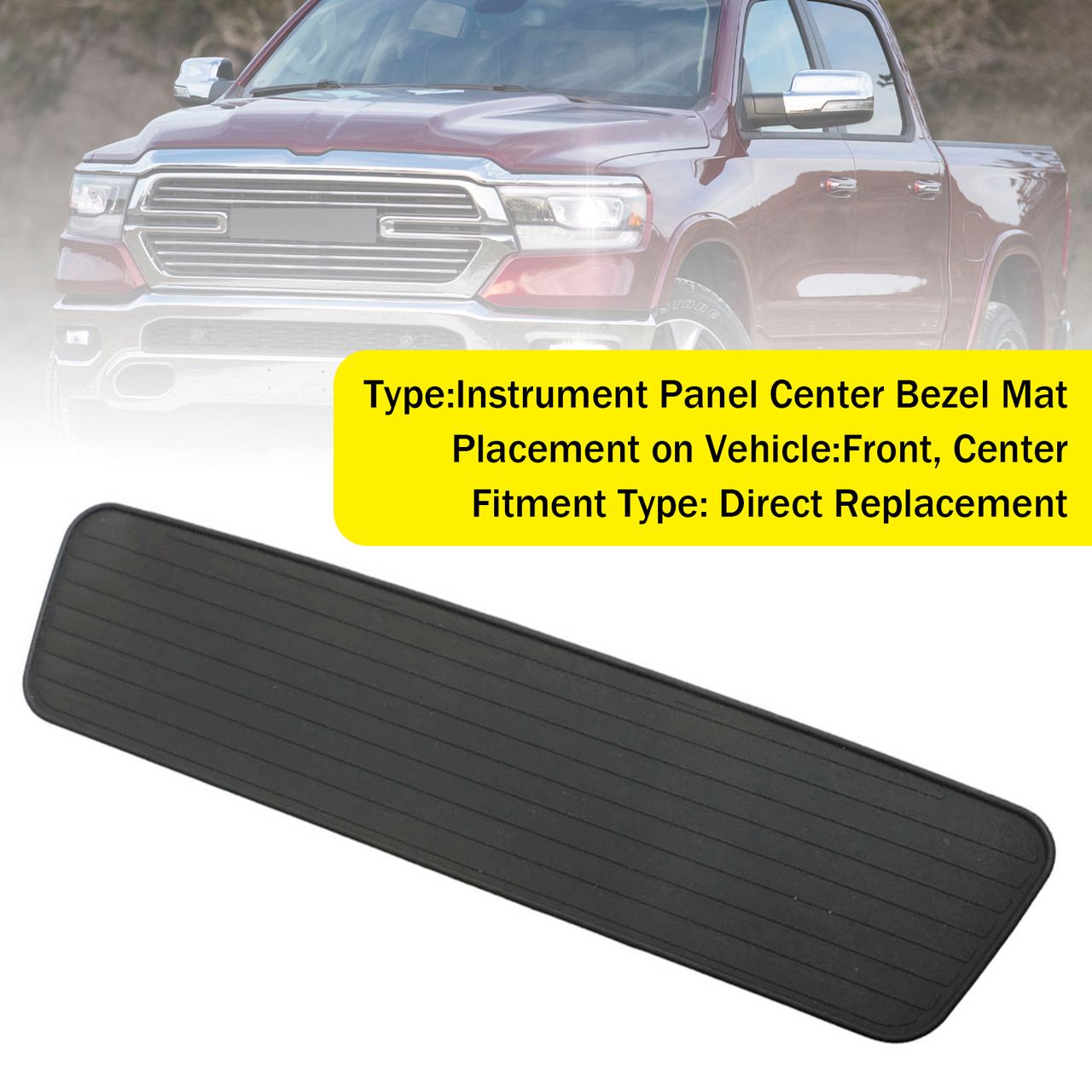 2013-2018 Dodge Ram 1500 2500 3500 4500 Dashboard Center Panel Bezel 1WQ39DX9AA Generic