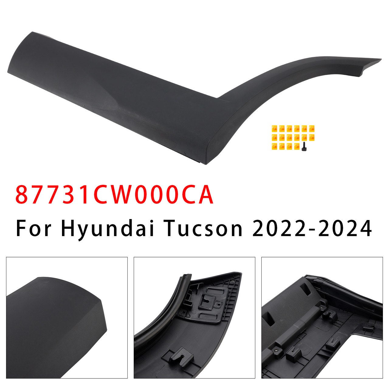 2022-2024 Hyundai Tucson Rear Left Side Door Lower Molding 87731CW000CA Generic