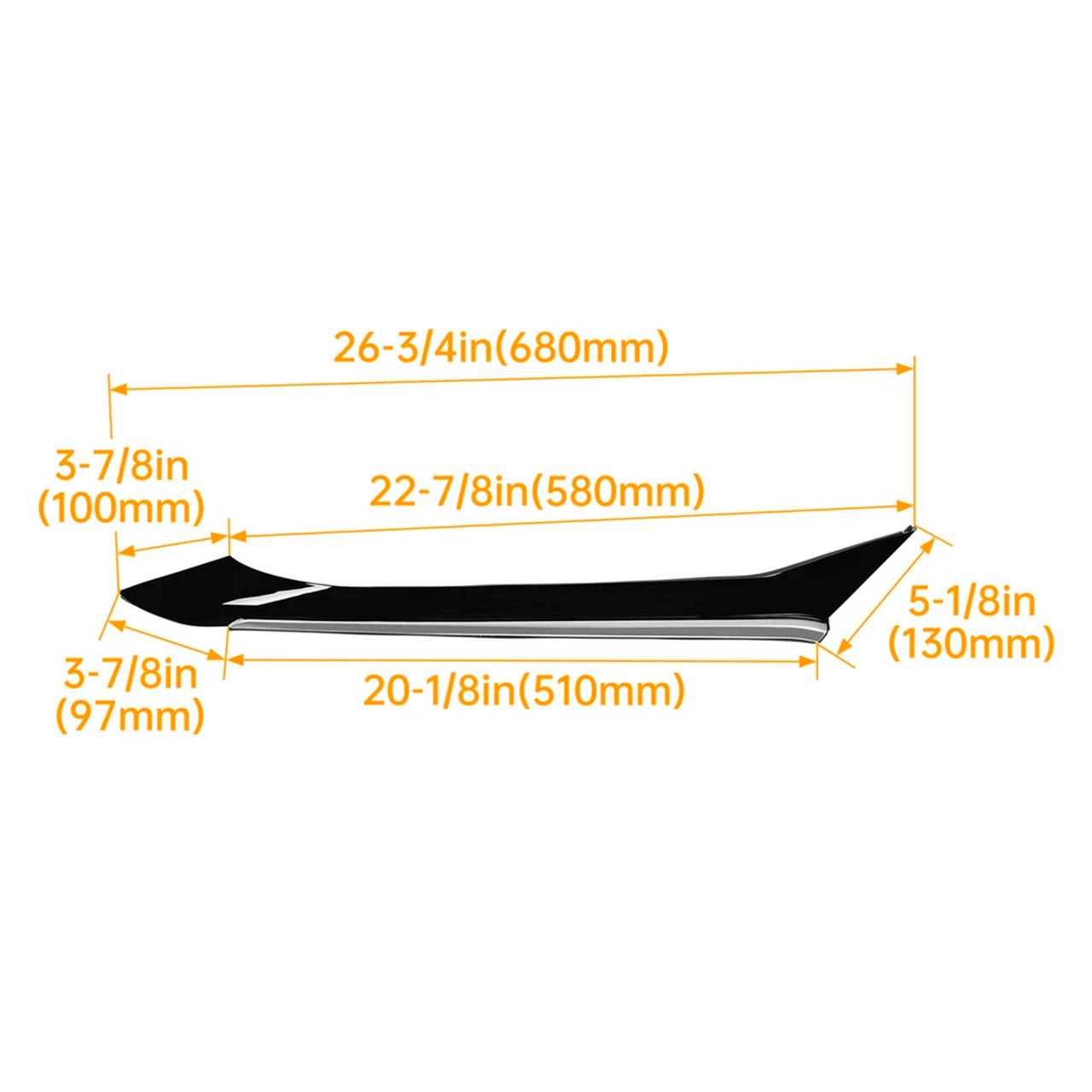2016-2021 Nissan Maxima Rear Left Side Pillar Molding Trim 78873-9DJ1A Generic