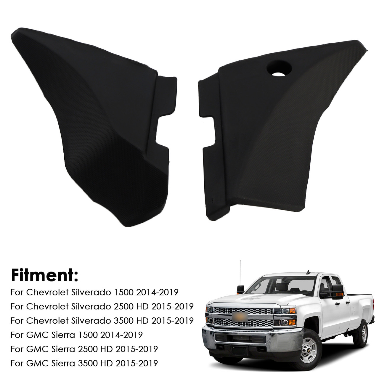 2015-2019 GMC Sierra 3500 HD Left & Right Windshield Cowl Vent Cover 23178017 22776513 Generic