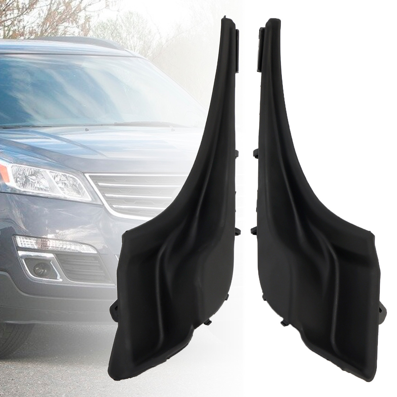 2009-2017 Chevrolet Traverse 2Pcs Air Inlet Grille Panel Extension 22956656 22956657 Generic