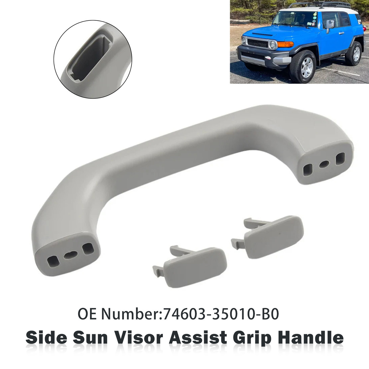 2007-2014 Toyota FJ Cruiser Side Sun Visor Assist Grip Handle 74603-35010-B0 Generic