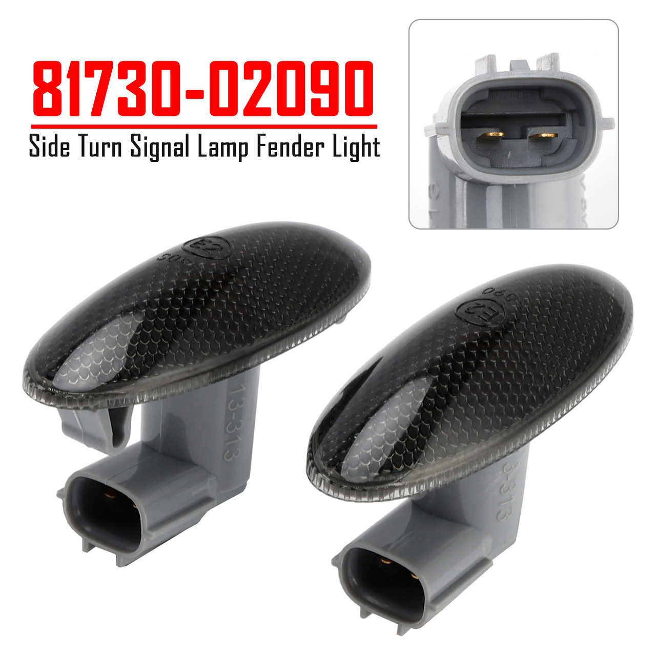 2006-2009 Toyota RAV4 Side Turn Signal Lamp Fender Light 81730-02090 Smoked Generic