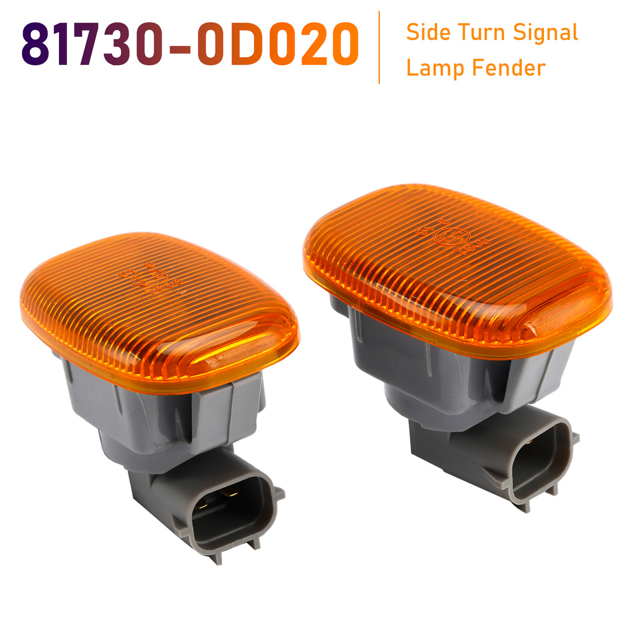 1991-2009 Toyota Corolla Side Turn Signal Lamp Fender Light 81730-0D020 Clear Generic