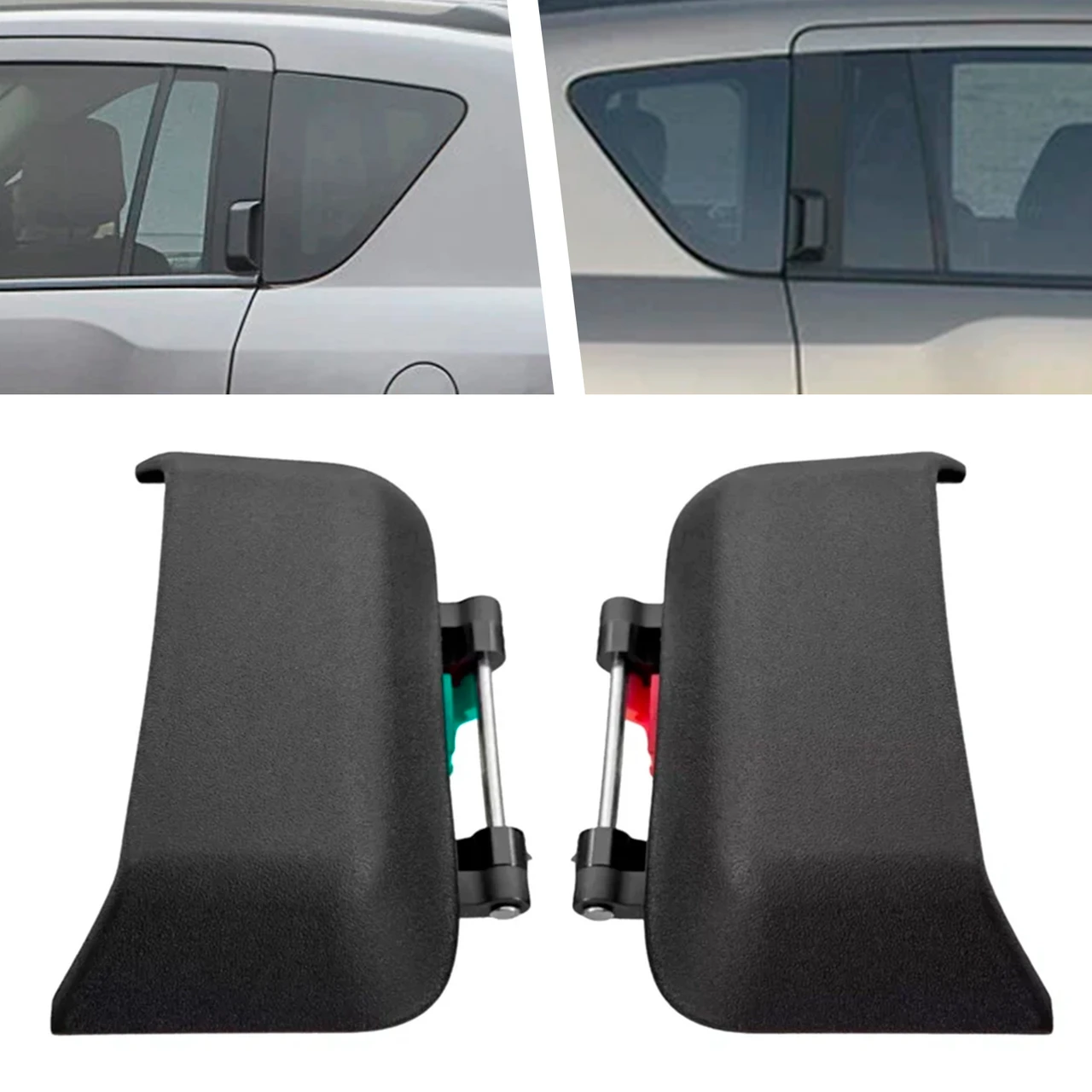 2007-2016 Jeep Compass 1Pair Left+Right Car Rear Door Exterior Handle Black Generic