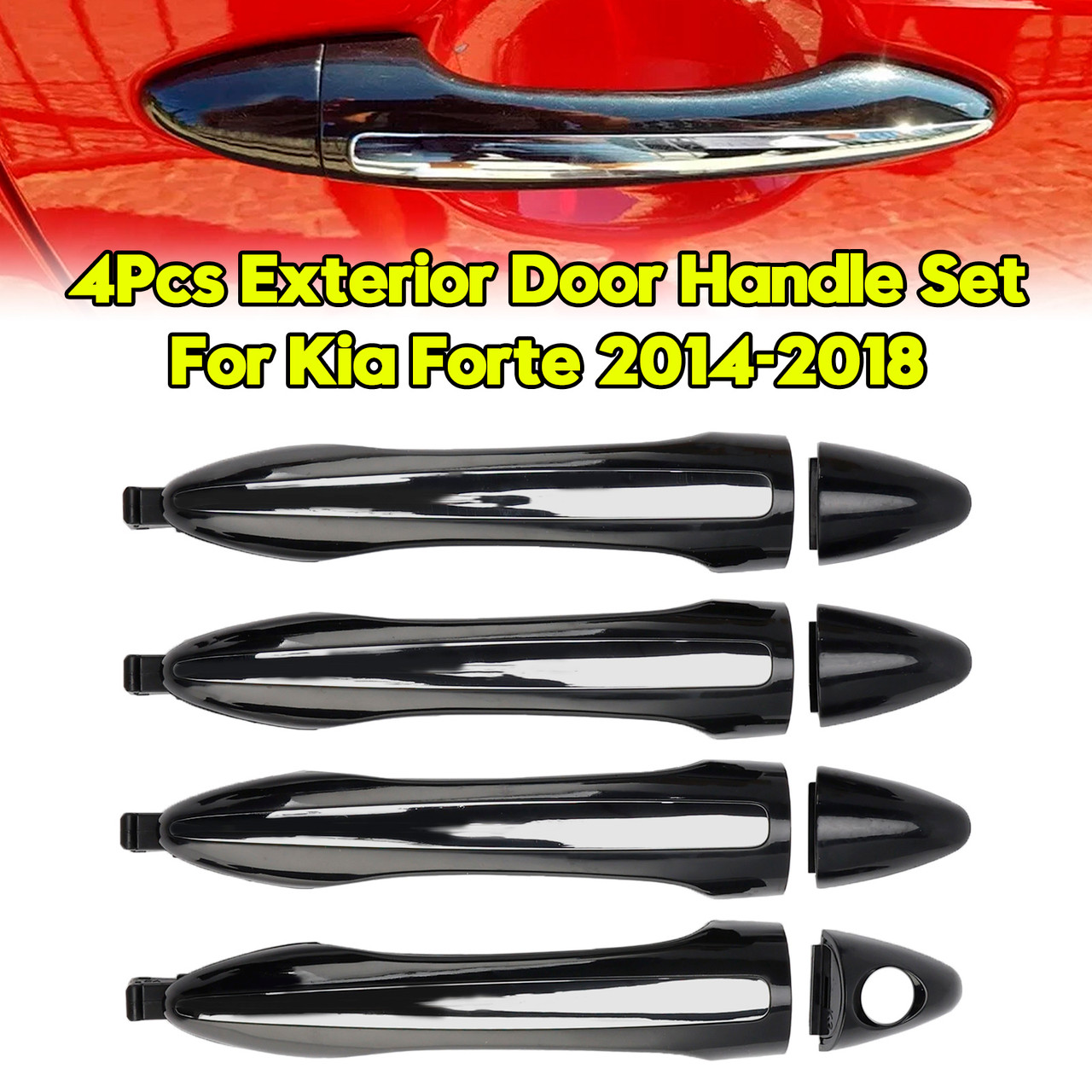 2014-2018 Kia Forte Cerato 4Pcs Exterior Door Handle Set 82652-A7030 Generic