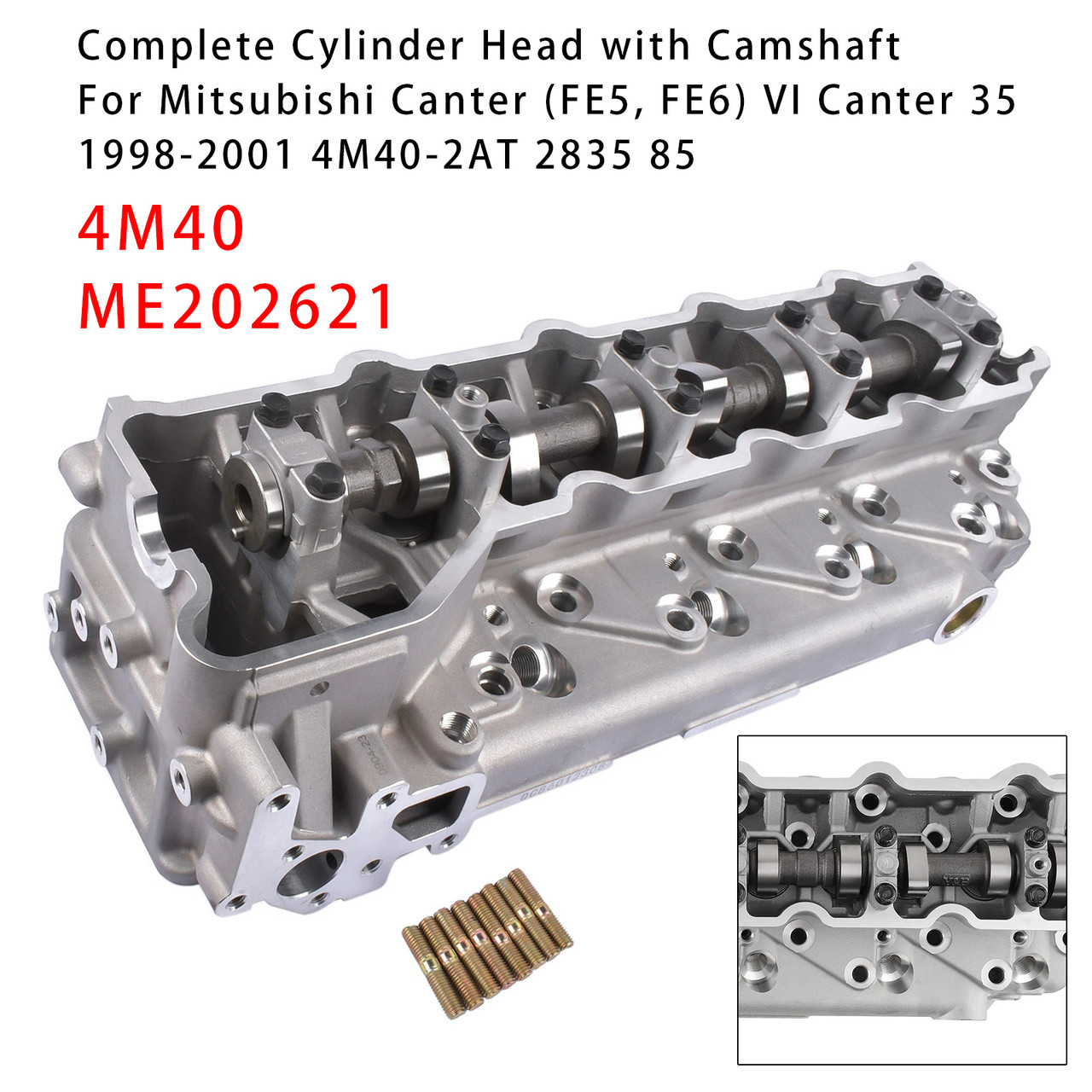 1996-2001 Mitsubishi Canter (FE5, FE6) VI Canter Complete Cylinder Head 4M40 ME202621 Generic