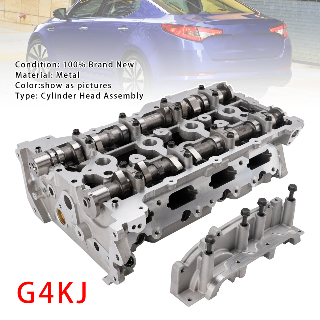2011-2016 Hyundai Azera Sonata Sportage Tuscon G4KJ Cylinder Head Assembly Generic
