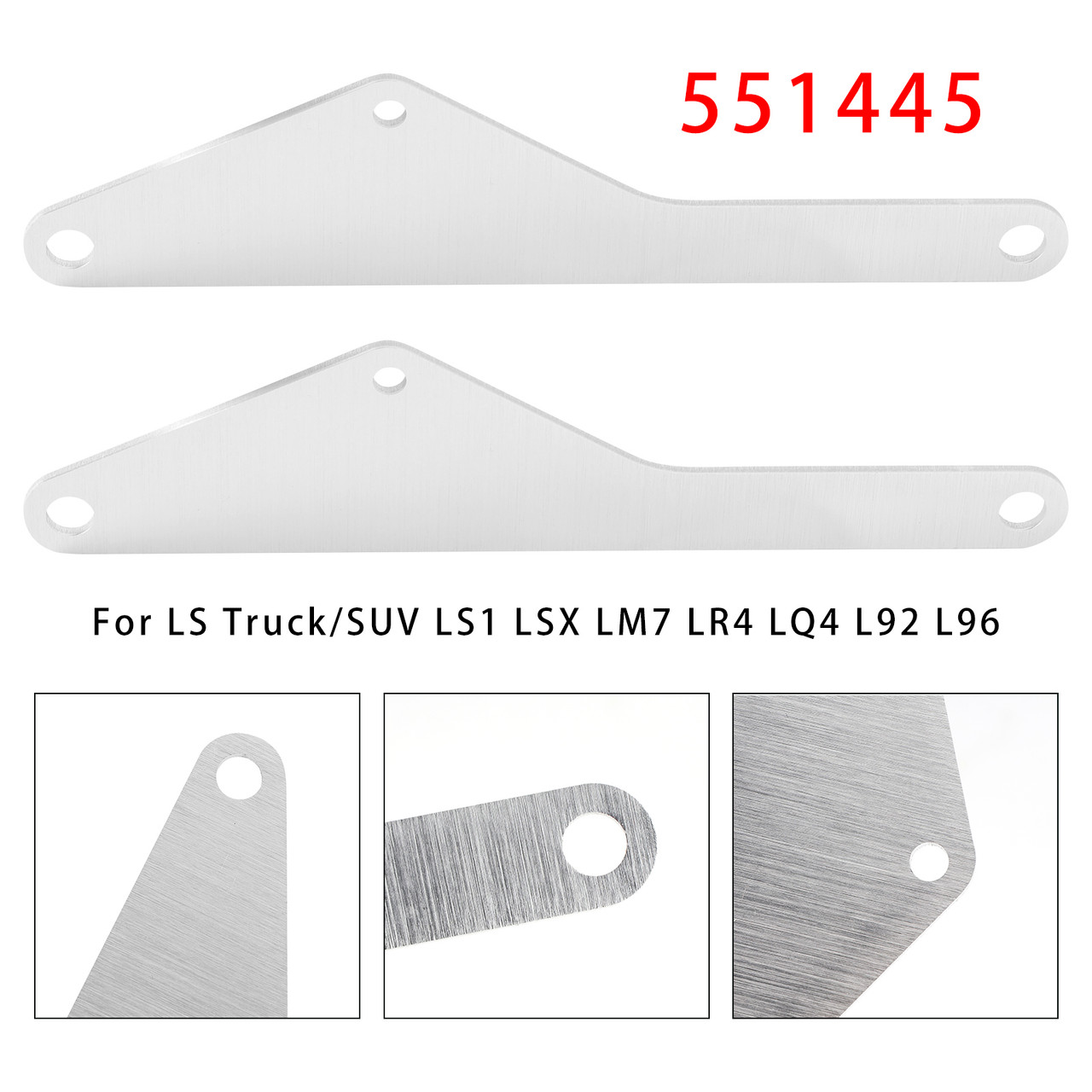 LS Truck/SUV LS1 LSX LM7 LR4 LQ4 L92 L96 2 Pack Iron Block Drill Template to Mount Alternator 551445 Generic