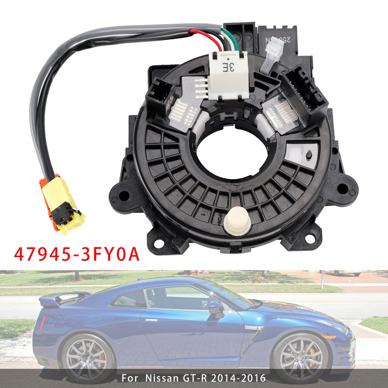 2011-2017 Nissan 370Z GT-R Juke Leaf Clock Spring+Steering Angle Sensor 47945-3FY0A Generic