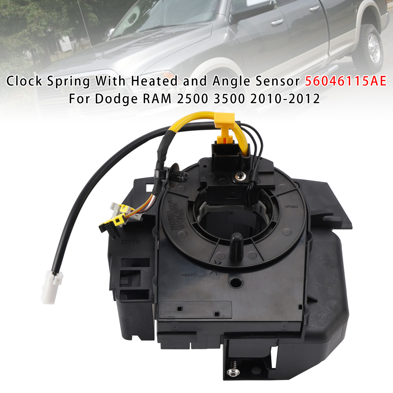2010 DODGE RAM 2500 3500 PICKUP Clock Spring With Heated and Angle Sensor 56046115AE Generic
