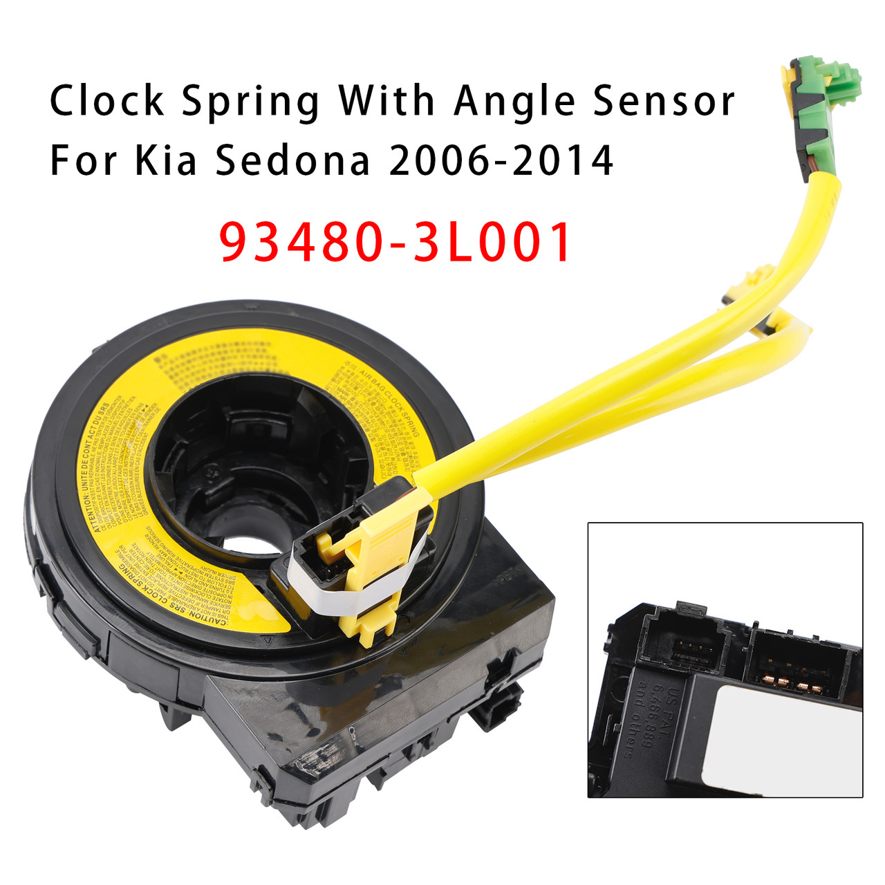 2006-2014 Kia Sedona Clock Spring With Angle Sensor 93480-3L001 Generic