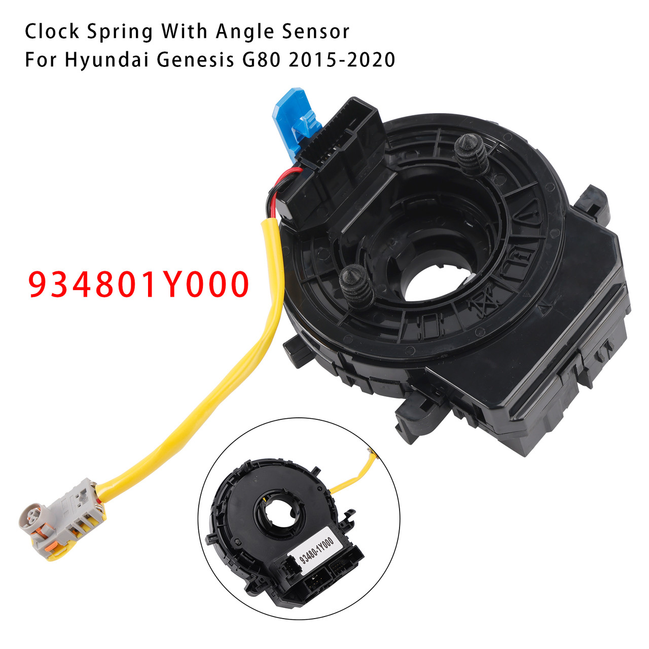 2015-2020 Hyundai Genesis G80 Clock Spring With Angle Sensor 934801Y000 Generic