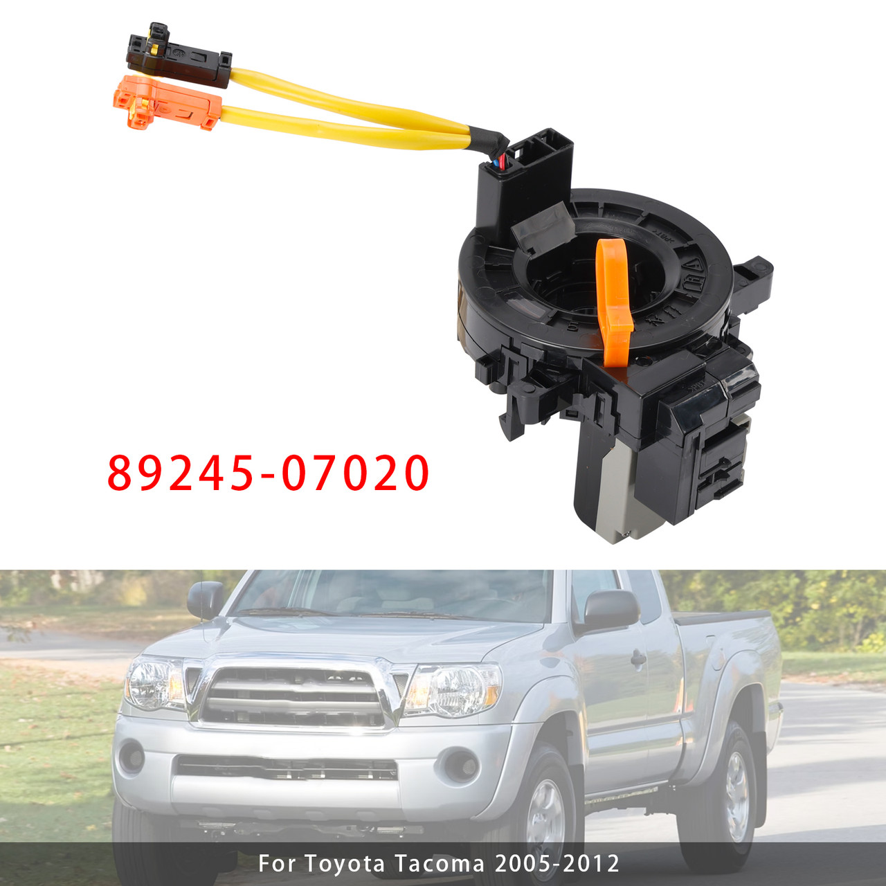2005-2012 Toyota Tacoma Clock Spring With Angle Sensor 89245-07020 Generic