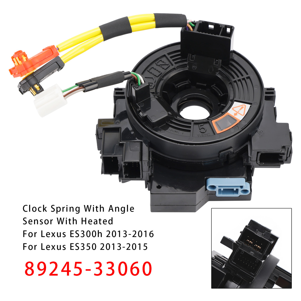2013-2015 Lexus ES350 Clock Spring With Angle Sensor With Heated 89245-33060 Generic