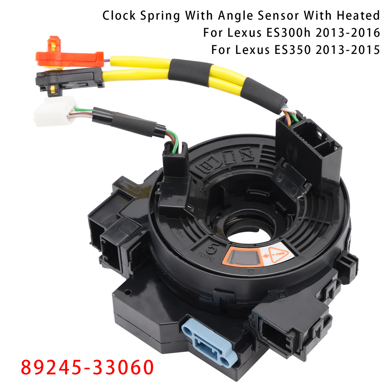 2013-2015 Lexus ES350 Clock Spring With Angle Sensor With Heated 89245-33060 Generic