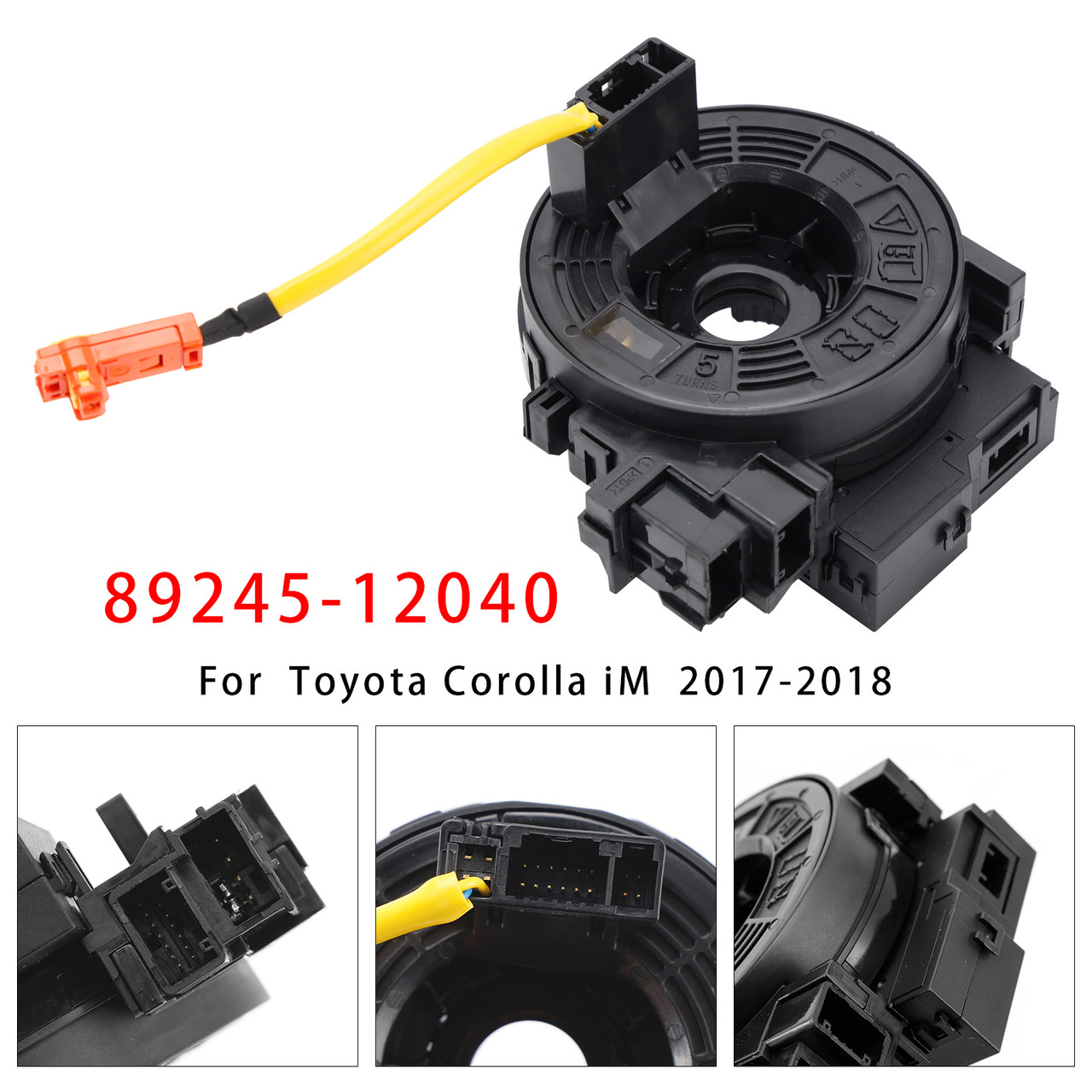 2017-2018 Toyota Corolla iM Clock Spring With Angle Sensor 89245-12040 Generic