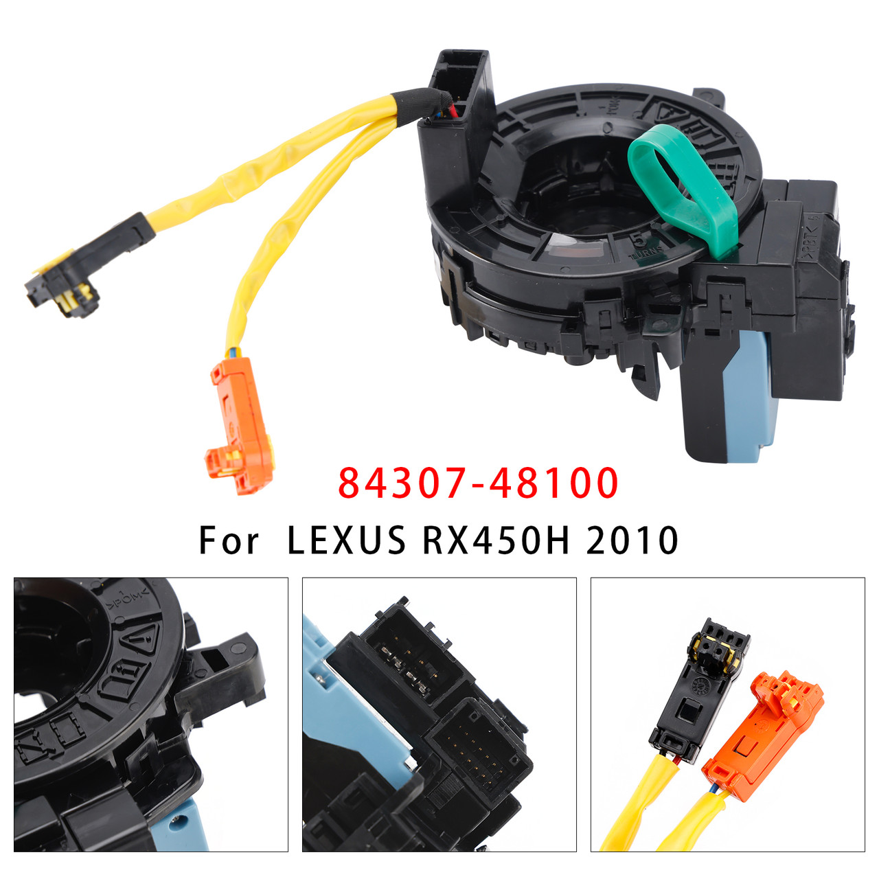 2010-2012 LEXUS RX450H Clock Spring With Angle Sensor With Heated 84307-48100 Generic