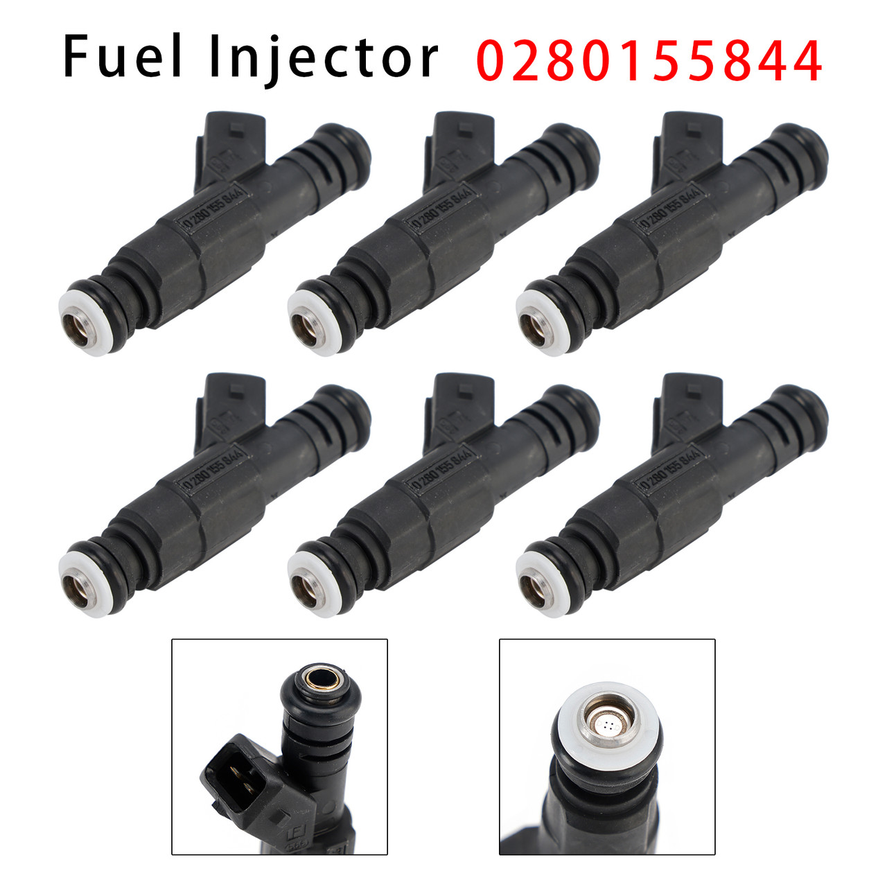 2004-2010 Jeep Cherokee Commander Grand Cherokee 6Pcs Fuel Injector 0280155844 Generic