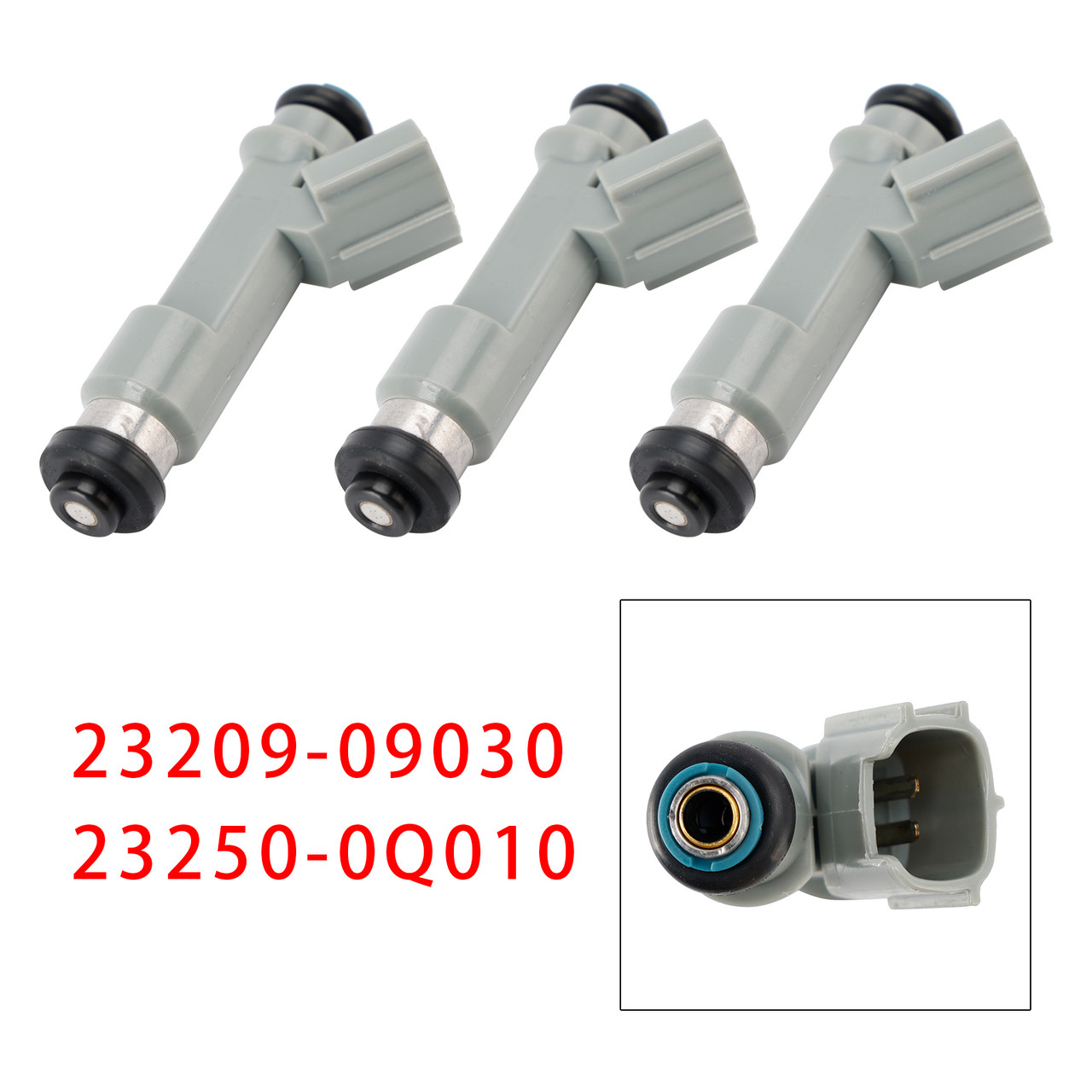 2005- Toyota Citroen Peugeot 1.0 3Pcs Fuel Injector 23209-09030 23250-0Q010 Generic