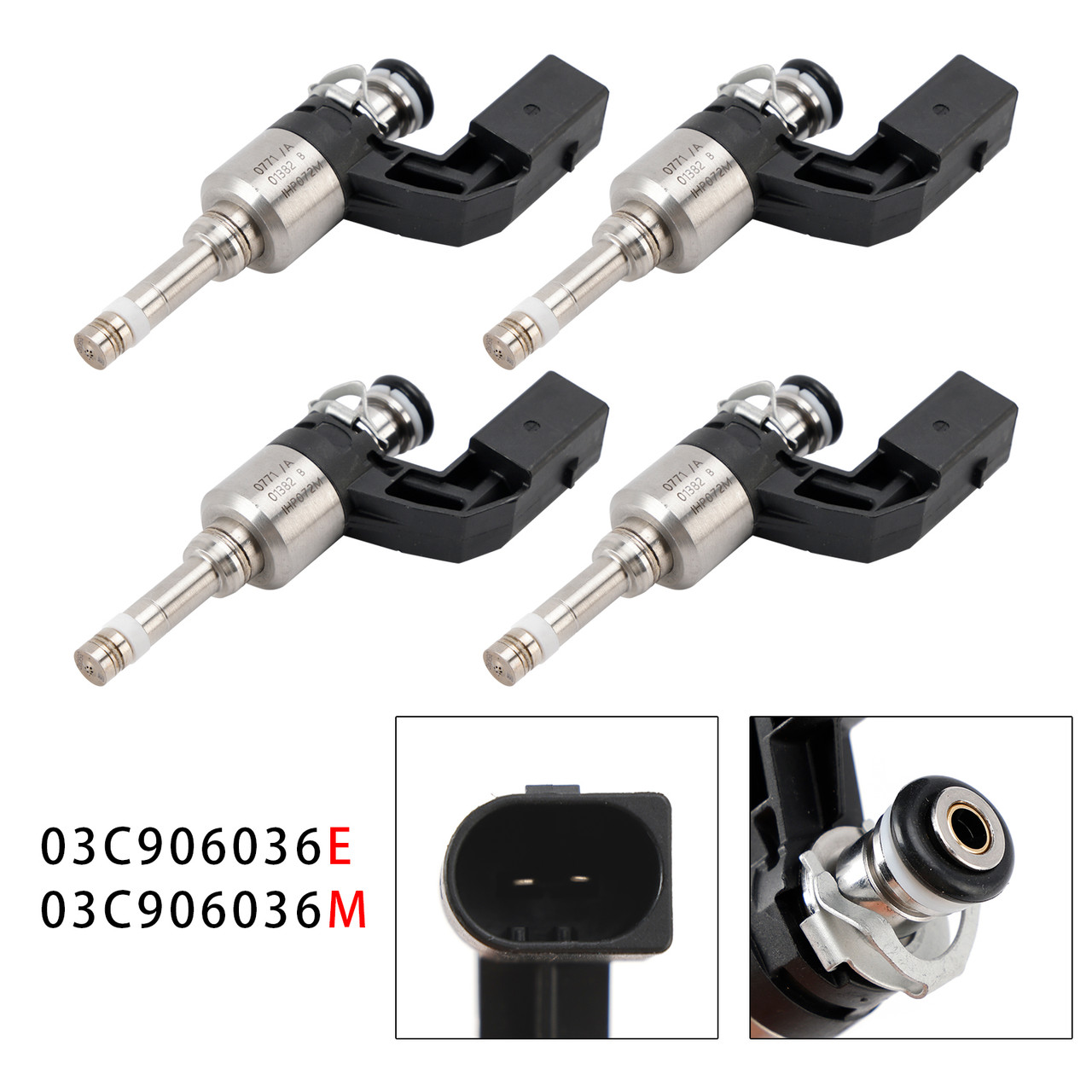 2010-2015 Audi A1 Sportback 4Pcs Fuel Injector 03C906036E 03C906036M Generic