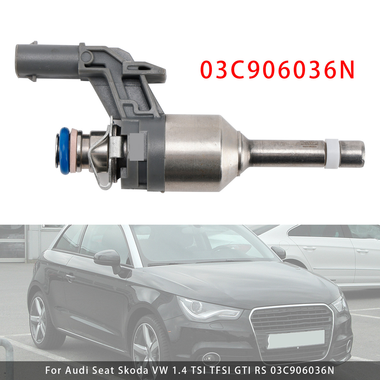 2010-2014 Skoda Fabia Petrol 1Pcs Fuel Injector 03C906036N Generic