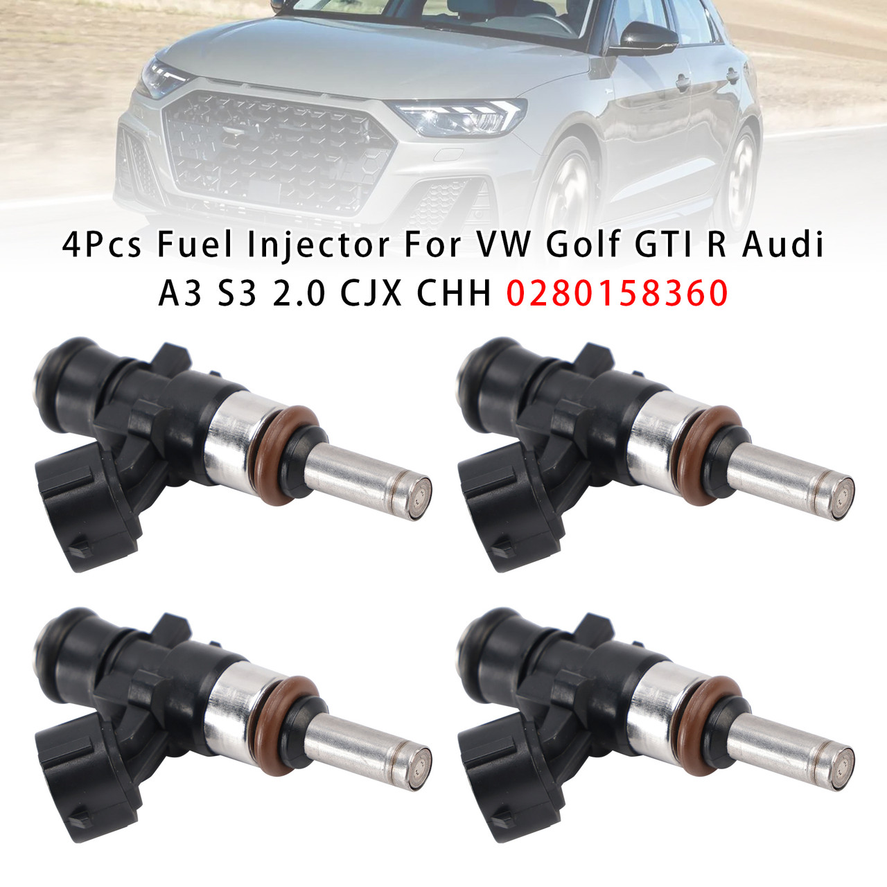 2014-2021 Porsche EA888 Macan 4Pcs Fuel Injector 0280158360 Generic