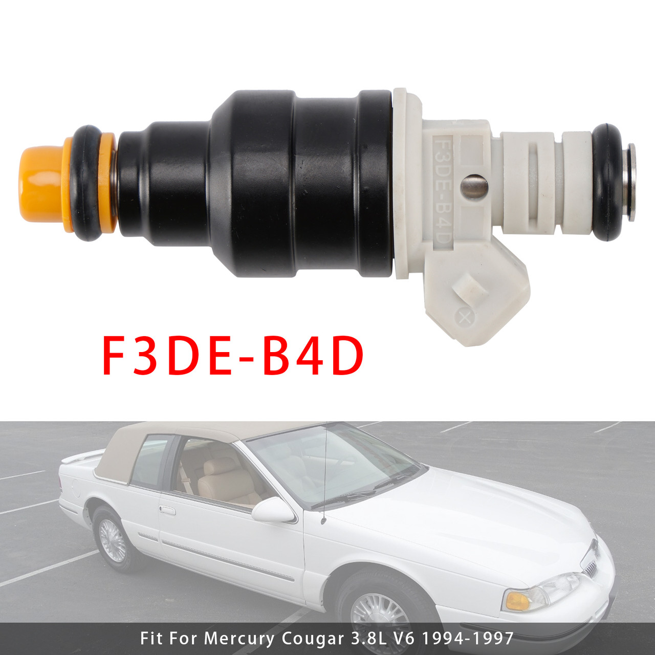 1994-1997 Ford Thunderbird 3.8L V6 1Pcs Fuel Injector F3DE-B4D Generic