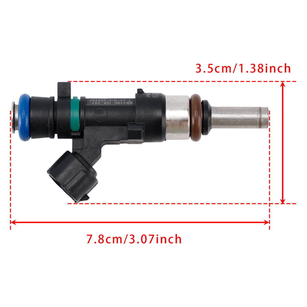 Dacia Logan Sandero Renault Clio Symbol 0.9L 3Pcs Fuel Injector 0280158293 Generic