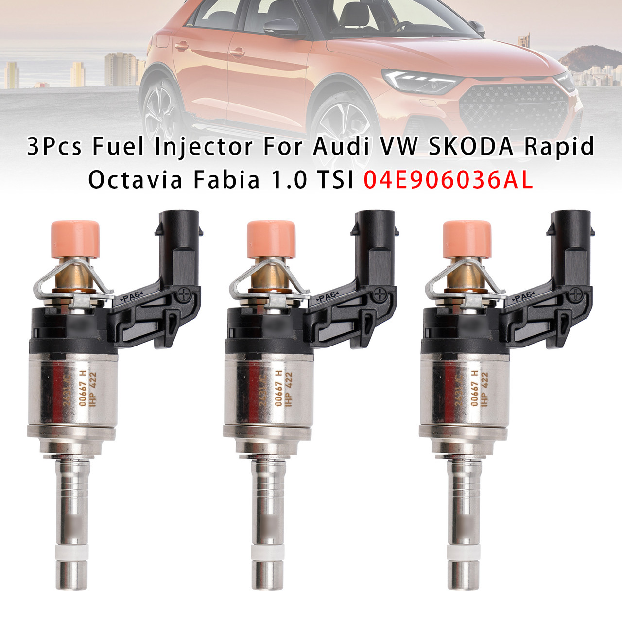 2015-2020 SEAT ARONA IBIZA LEON 3Pcs Fuel Injector 04E906036AL 04E906036AA Generic
