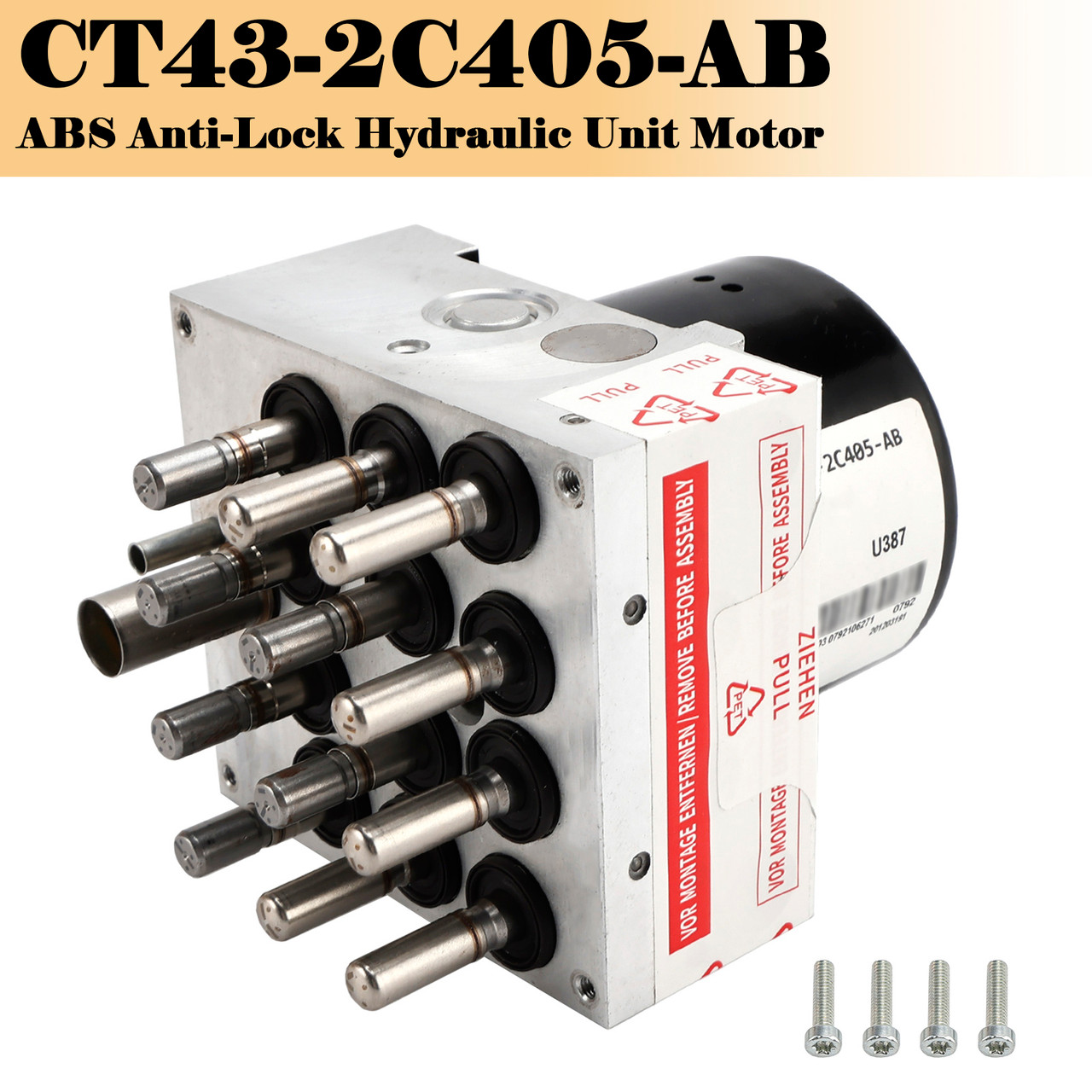 2011-2013 Ford Edge ABS Anti-Lock Hydraulic Unit Motor CT43-2C405-AB Generic