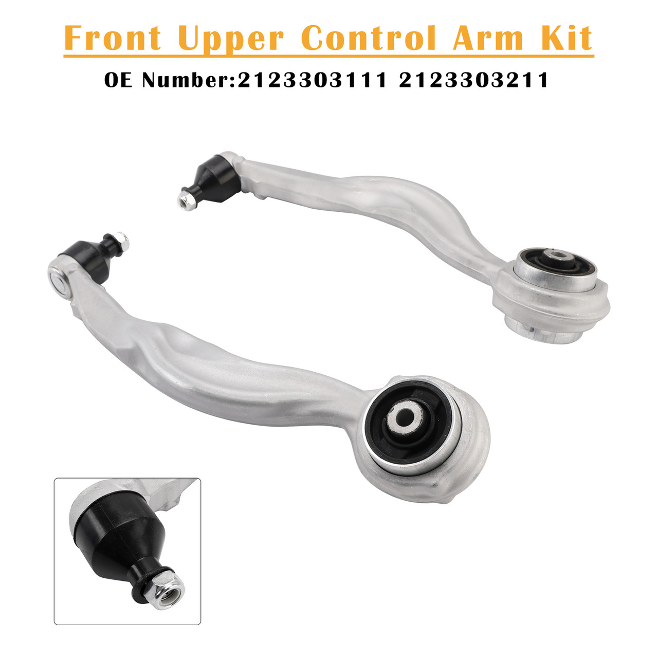 2010-2016 Mercedes Benz E250 E350 E400 E550 Front Upper Control Arm Kit 2123303111 2123303211 Generic