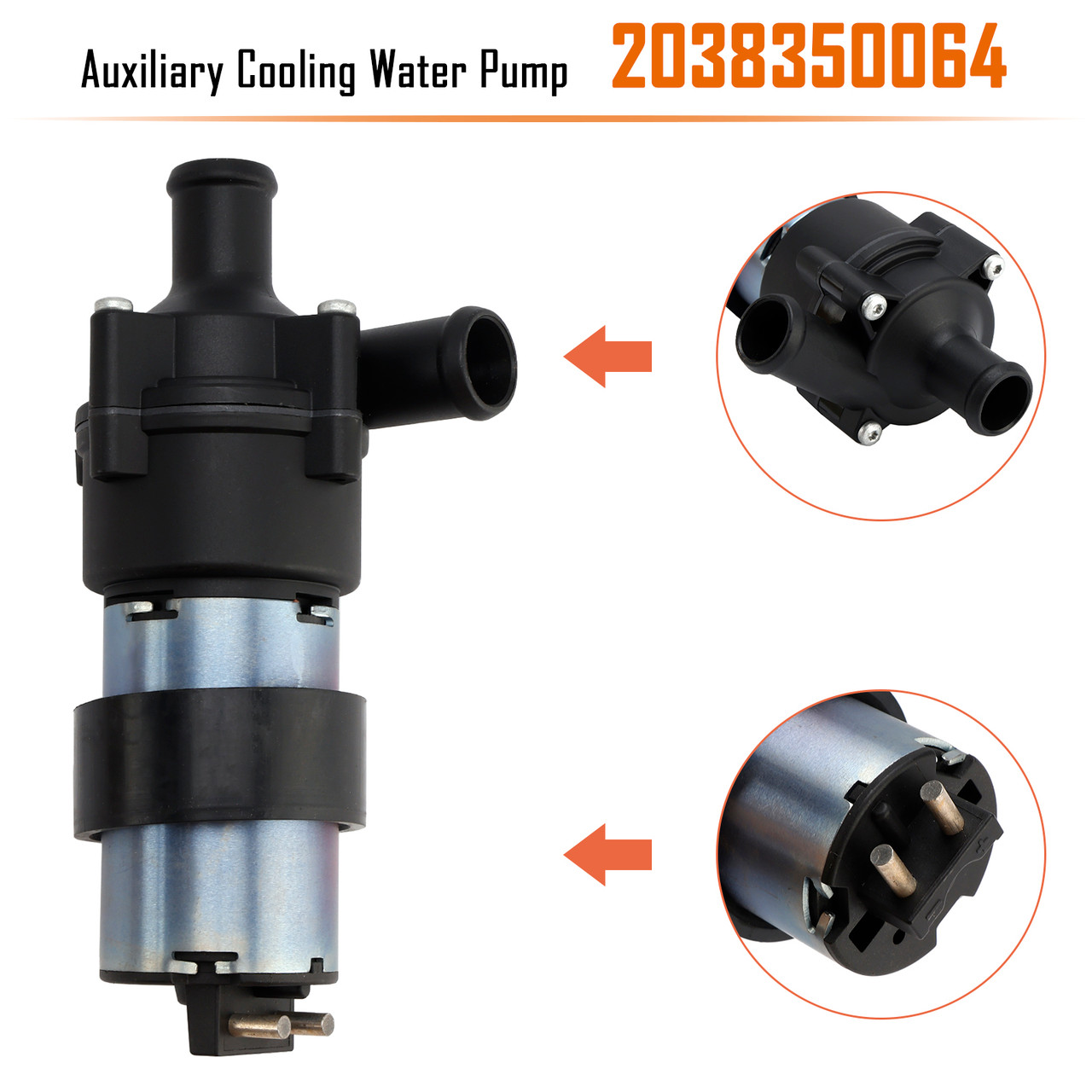 2003-2009 CLK55 CLK550 CLK63 Electric Auxiliary Water Pump 2038350064 Generic