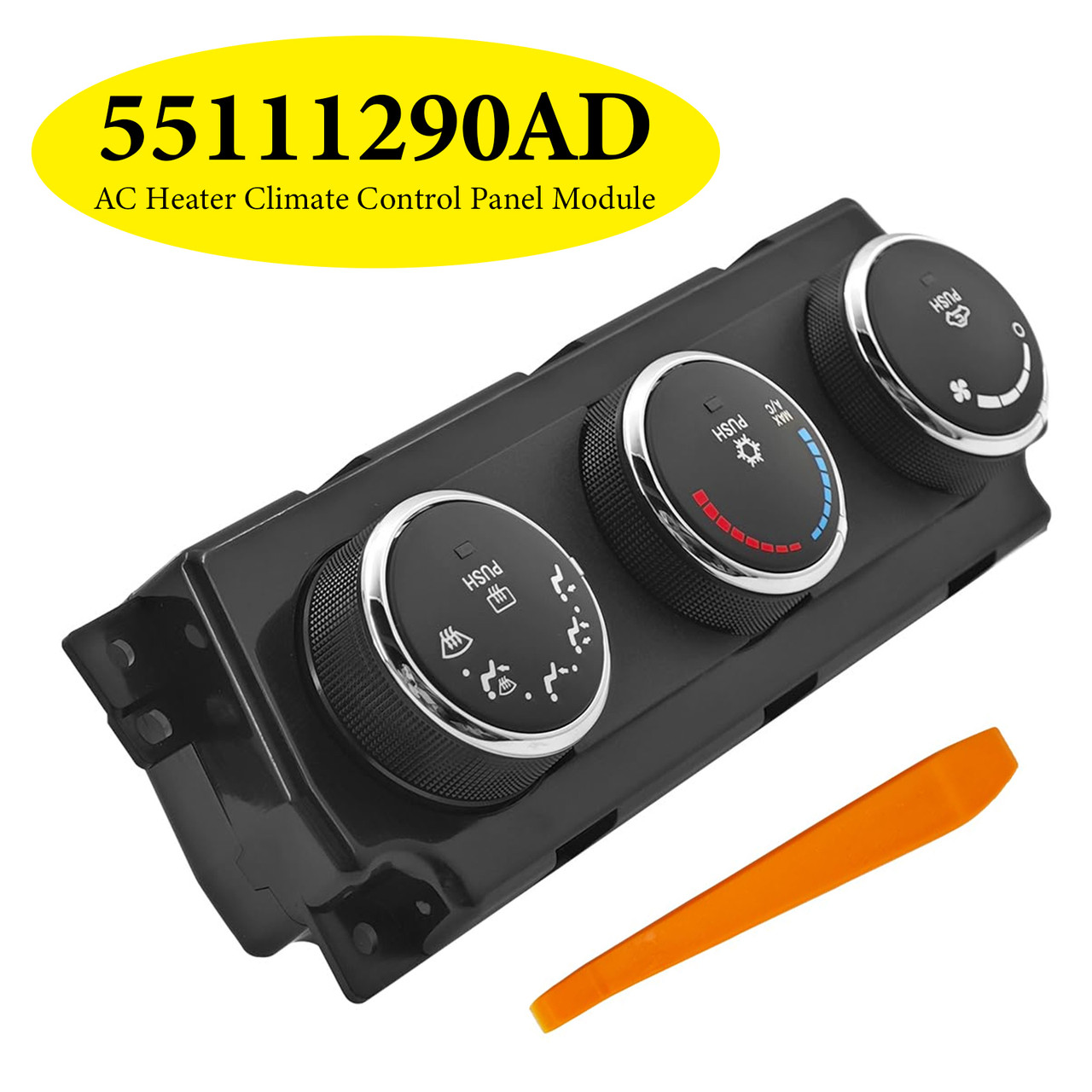 2011-2012 Ram 2500 3500 AC Heater Climate Control Panel Module 55111290AD Generic