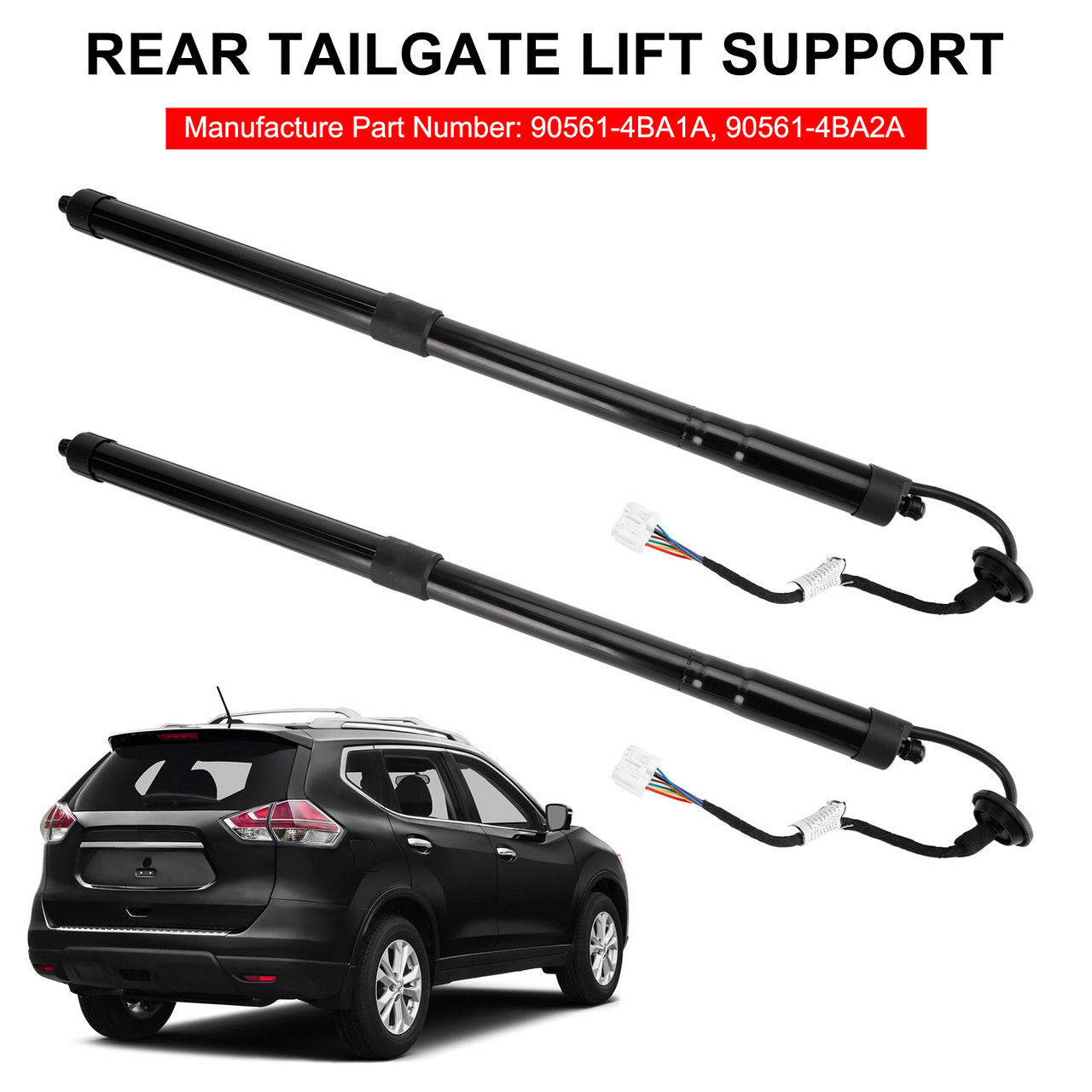 2014-2019 Nissan Rogue S Sl SV 2PCS Rear Tailgate Lift Support 90561-4BA1A Generic