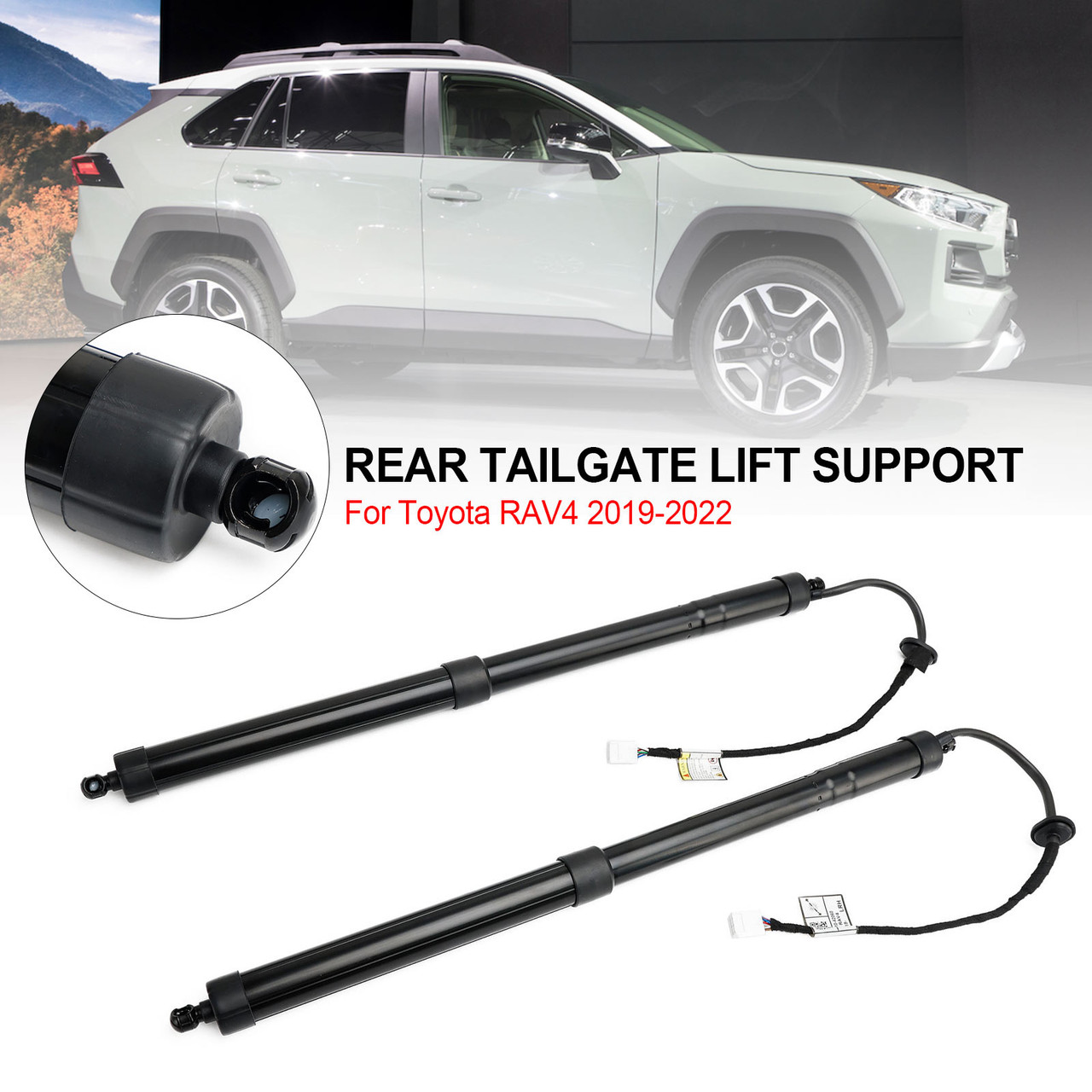 2019-2022 Toyota RAV4 2* Rear Tailgate Lift Support 6892042020 Black Generic