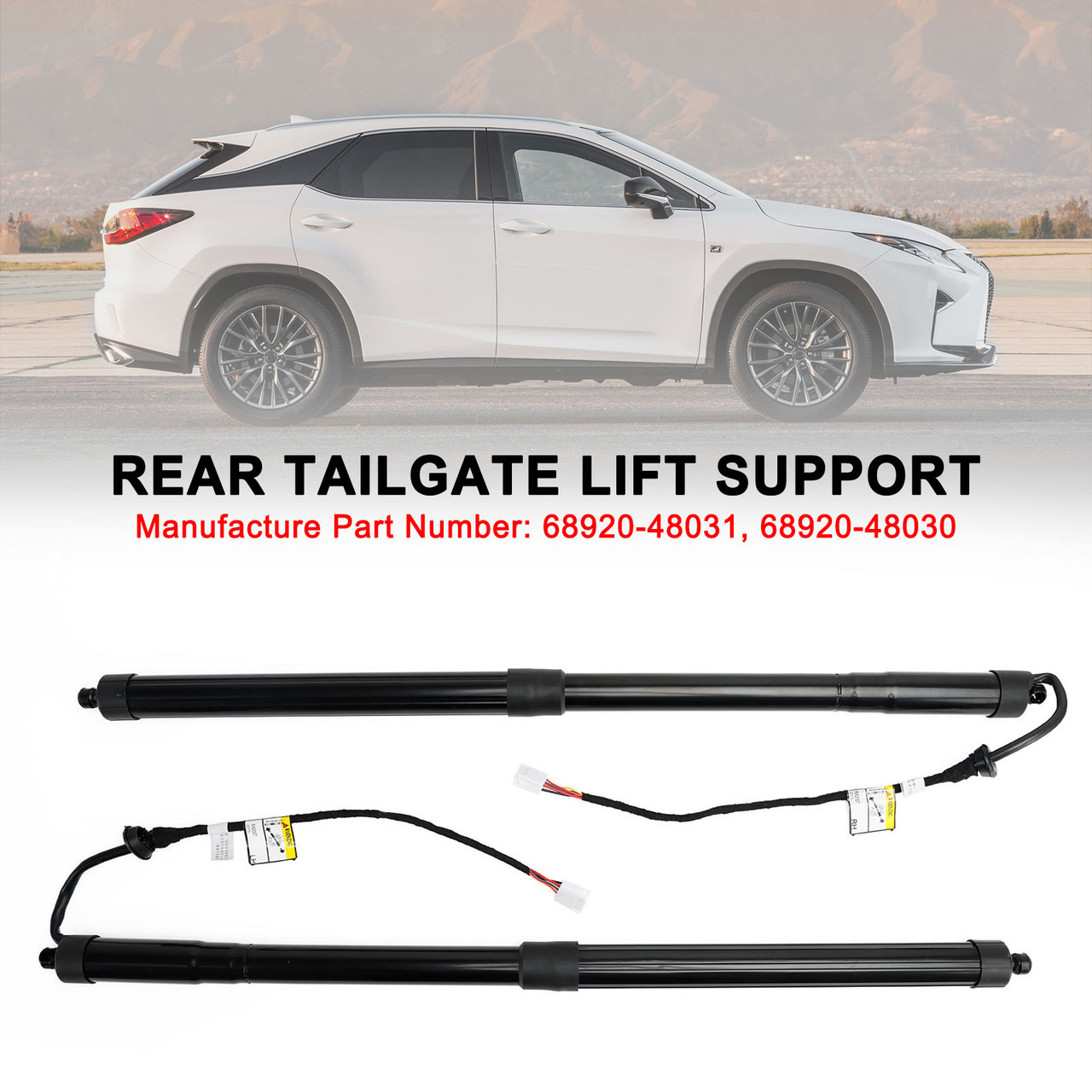 2016-2019 Lexus RX 350 450h BASE 2* Rear Tailgate Lift Support 68920-48031 Generic