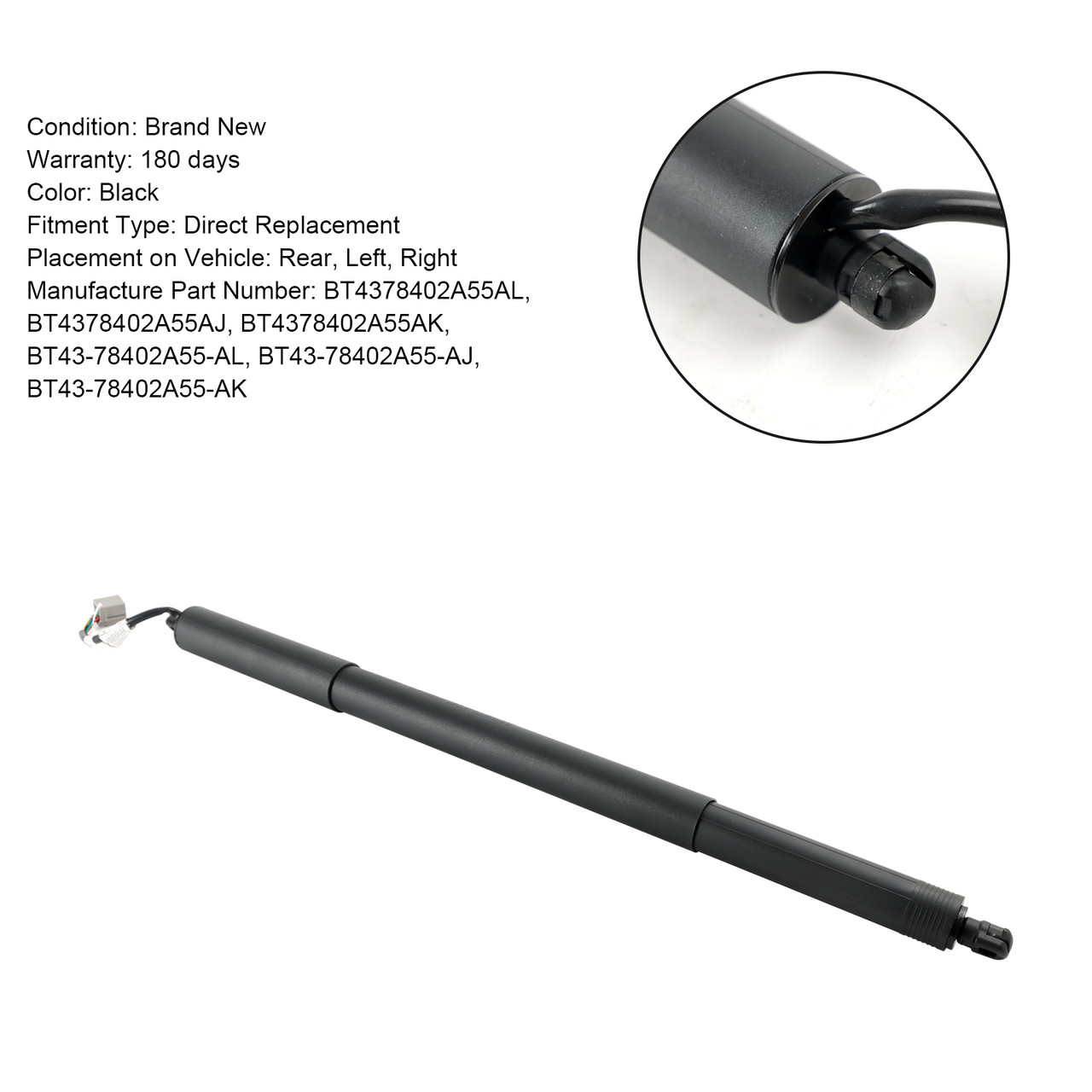 2011-2015 Ford Edge 1* Rear Tailgate Lift Support BT4378402A55AL Black Generic