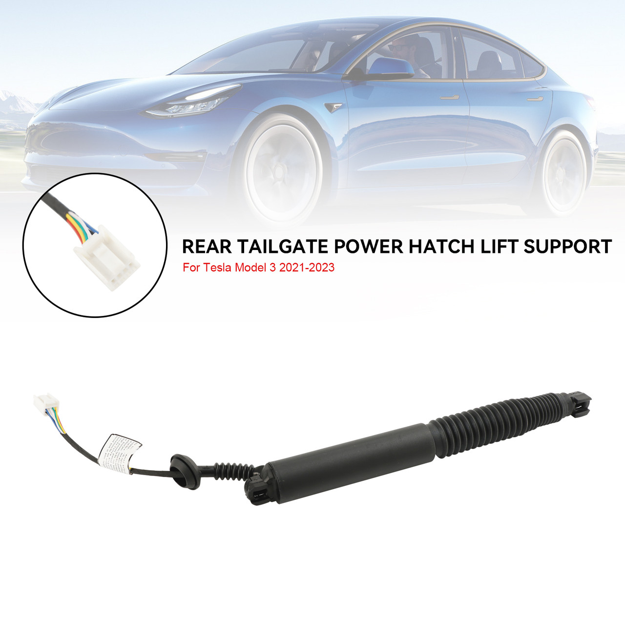 2021-2023 Tesla Model 3 1* Rear Tailgate Lift Support 1551488-99-B Black Generic