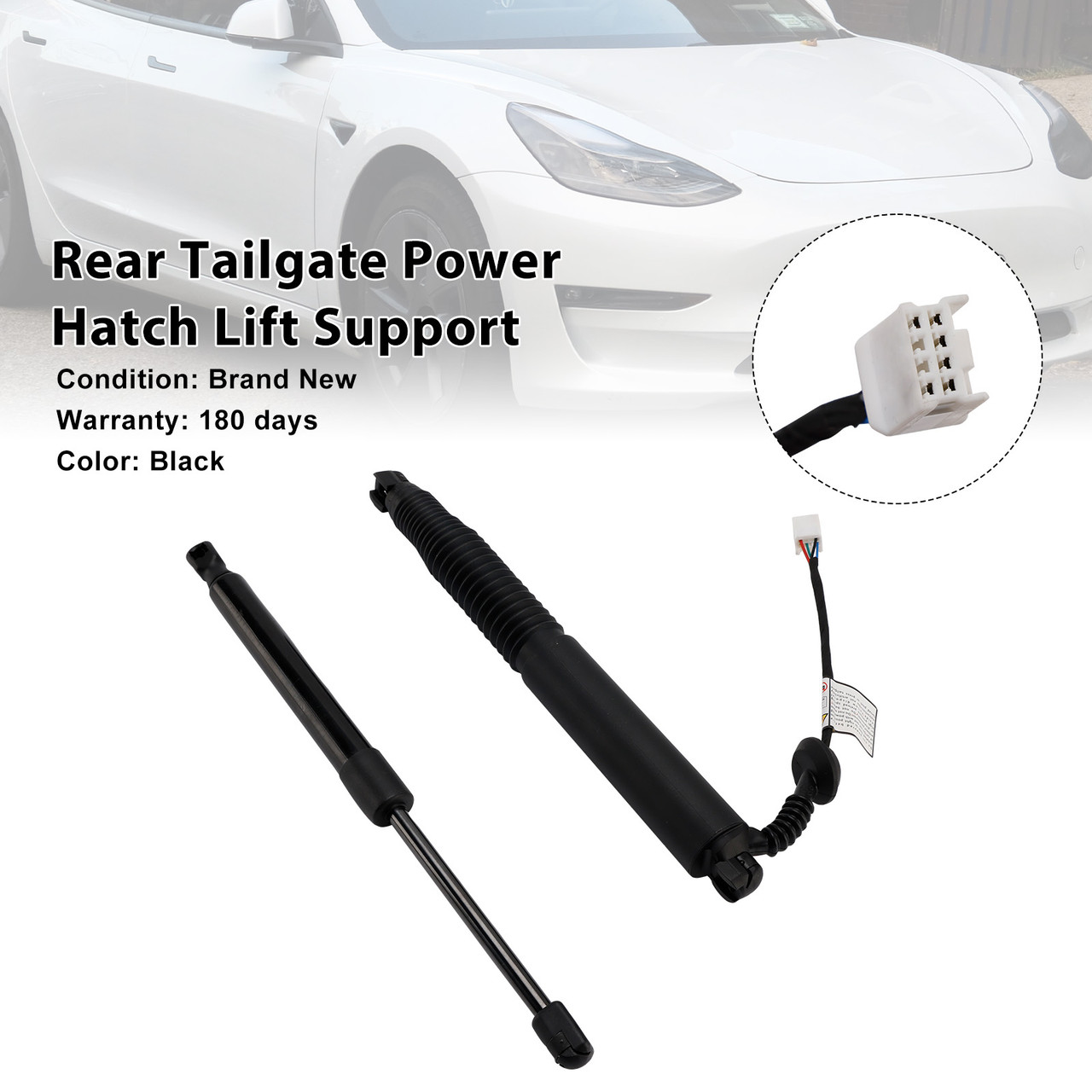 2021-2023 Tesla Model 3 2* Rear Tailgate Lift Support 1551488-99-B Black Generic