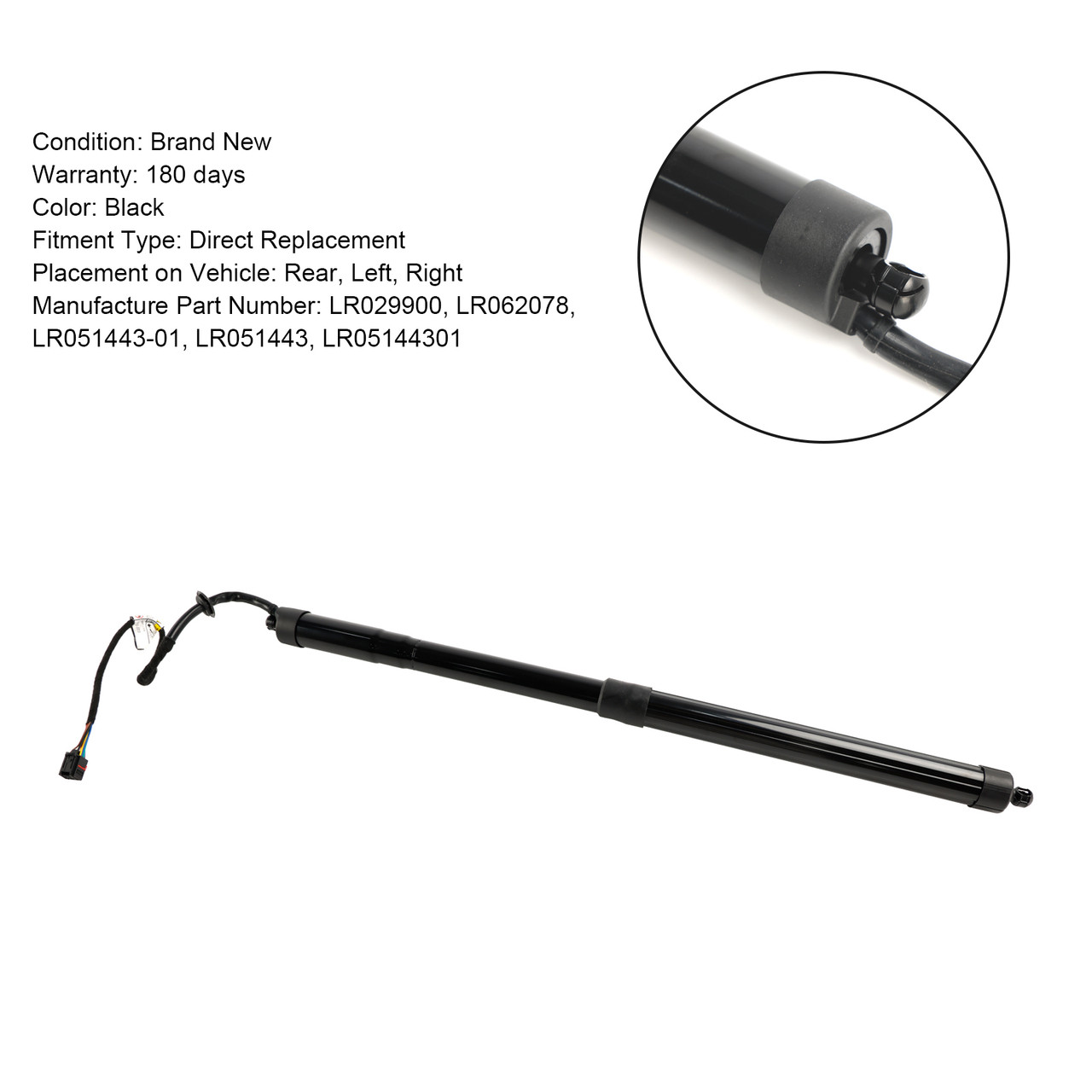 2010-2013 Land Rover Range Rover Sport L320 1* Rear Tailgate Lift Support LR029900 Black Generic